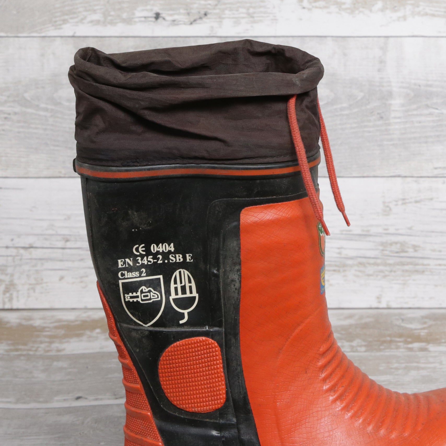 De-Branded Steel Toe Cap Chainsaw Class 2 Wellington Boots UK5