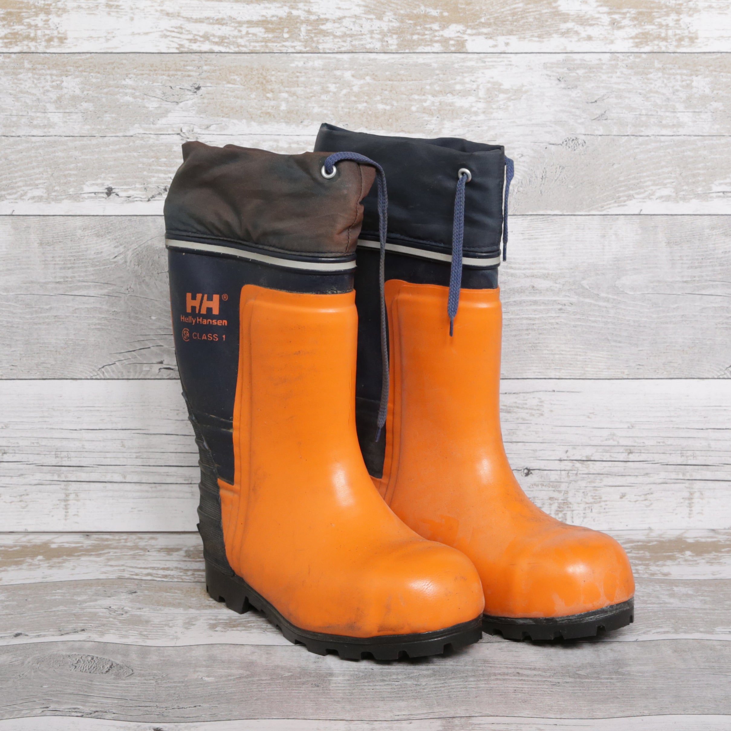 De-Branded Steel Toe Cap Chainsaw Class 1 Wellington Boots UK5