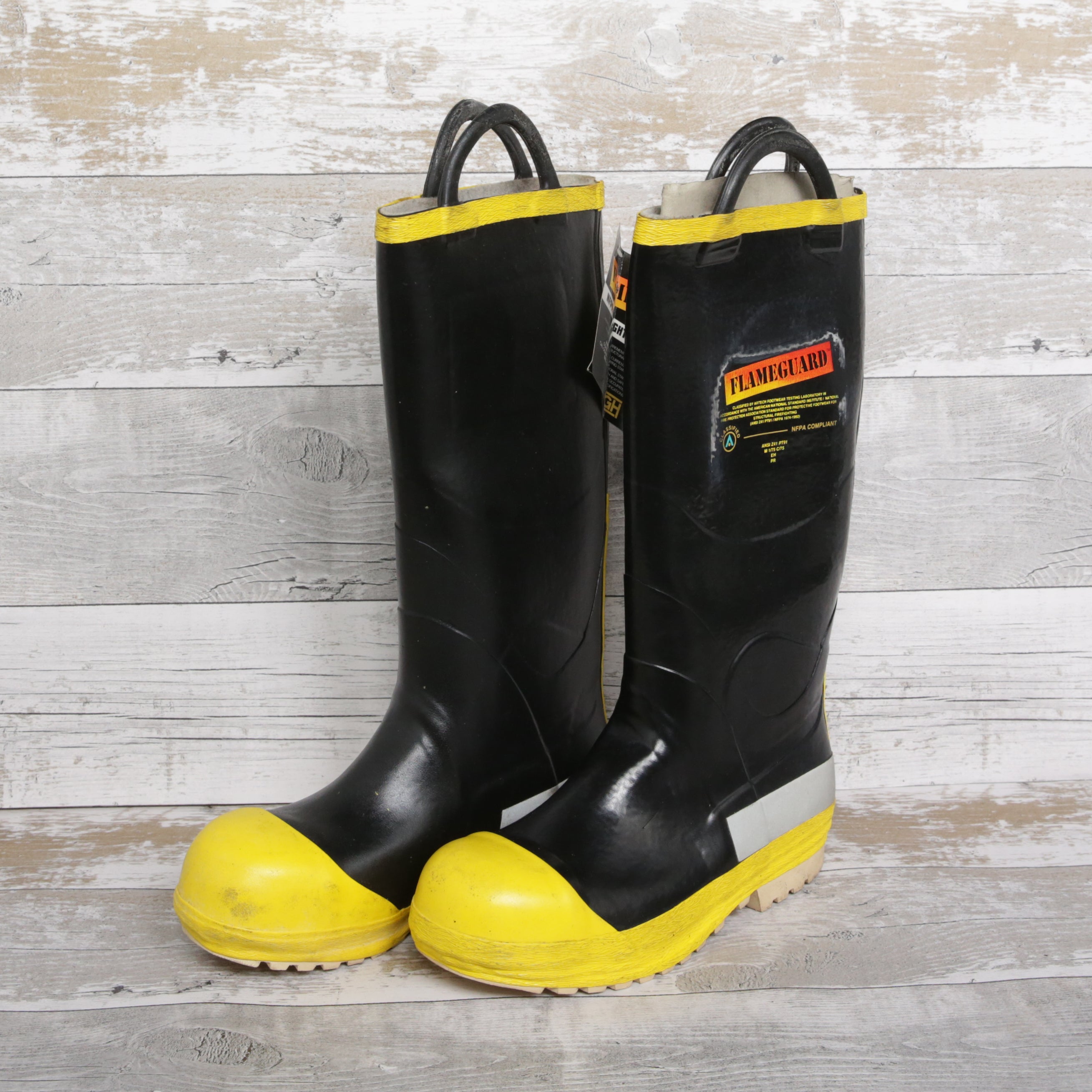 De-Branded Flameguard Safety Wellington Boots UK7