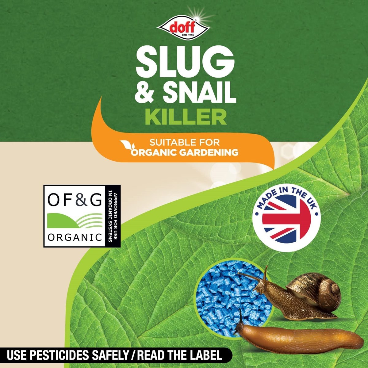 Doff Slug & Snail Killer Blue Mini Pellets - 800g