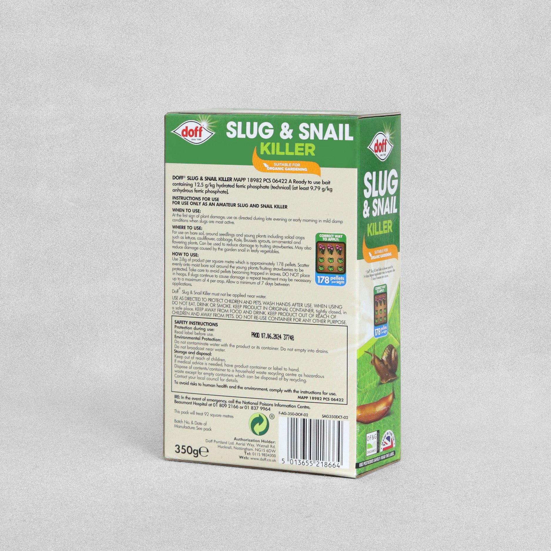 Doff Slug & Snail Killer Blue Mini Pellets - 350g