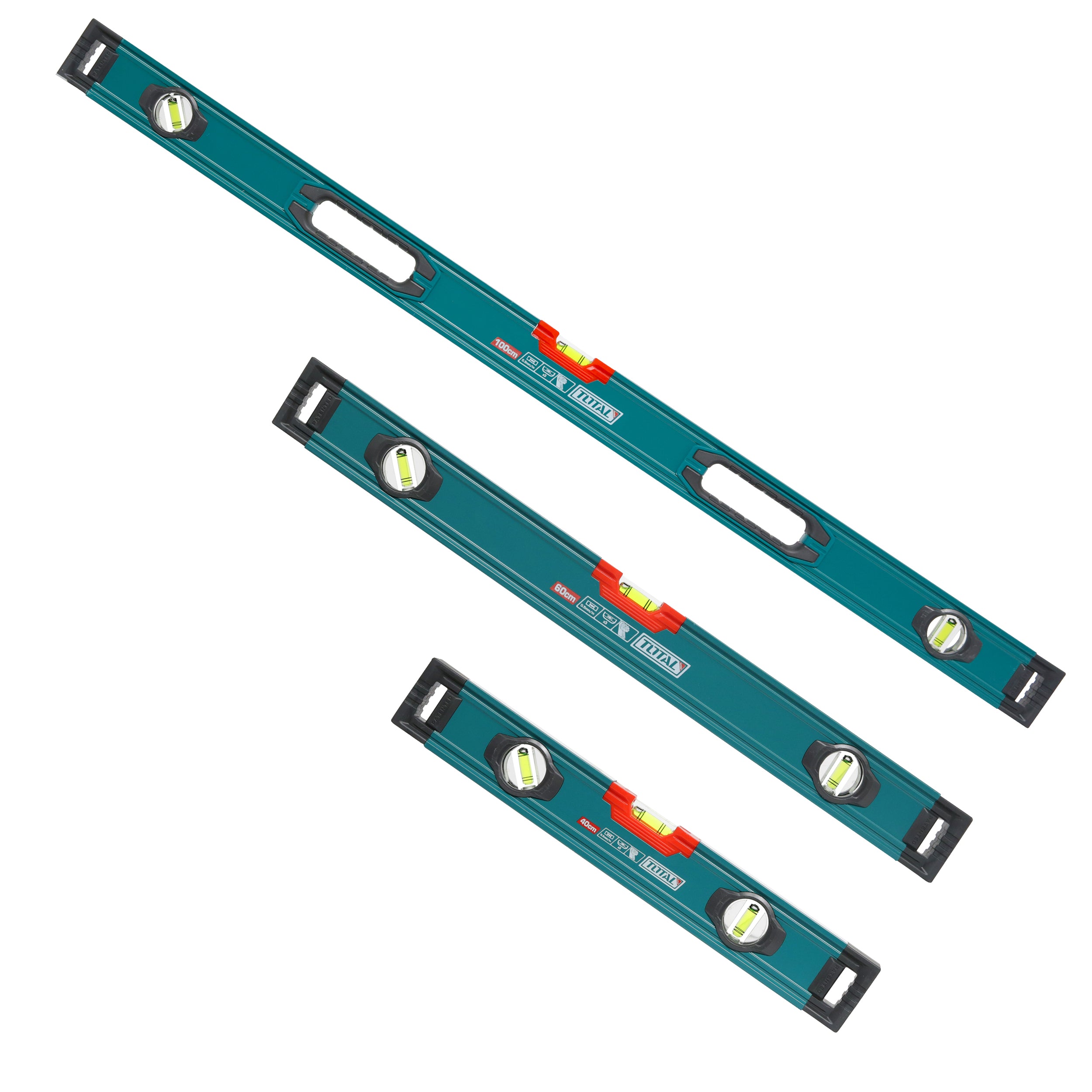 Total Spirit Level set of 3 - 100cm / 60cm & 40cm - THT10203