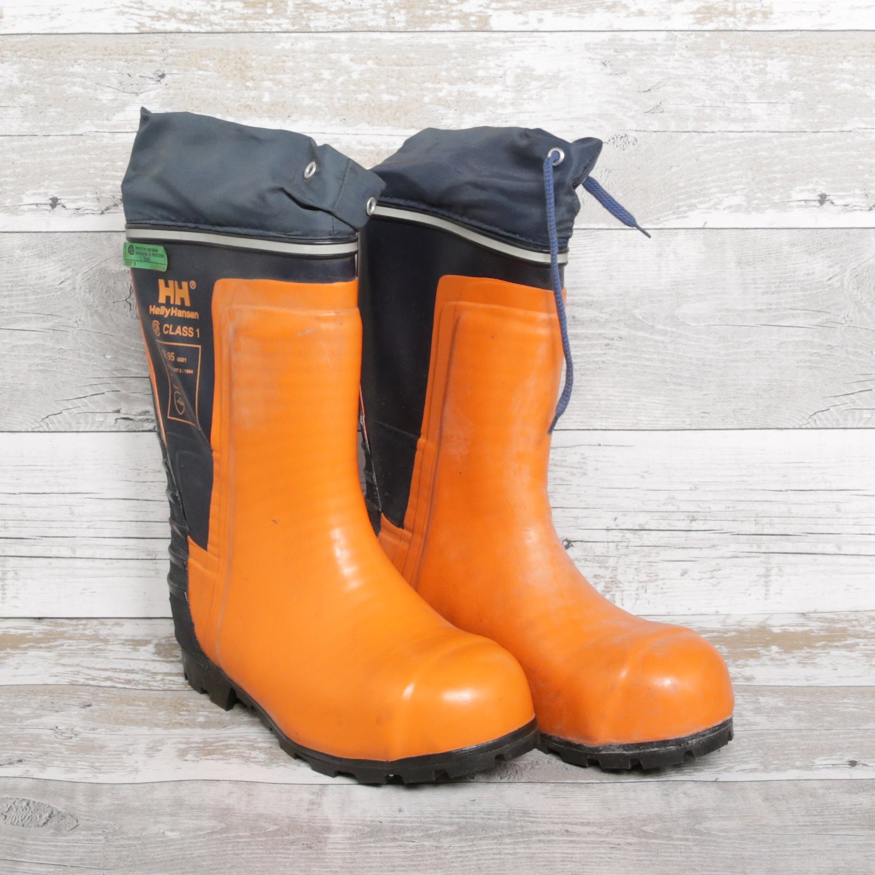 De-Branded Steel Toe Cap Chainsaw Class 3 Wellington Boots UK7.5