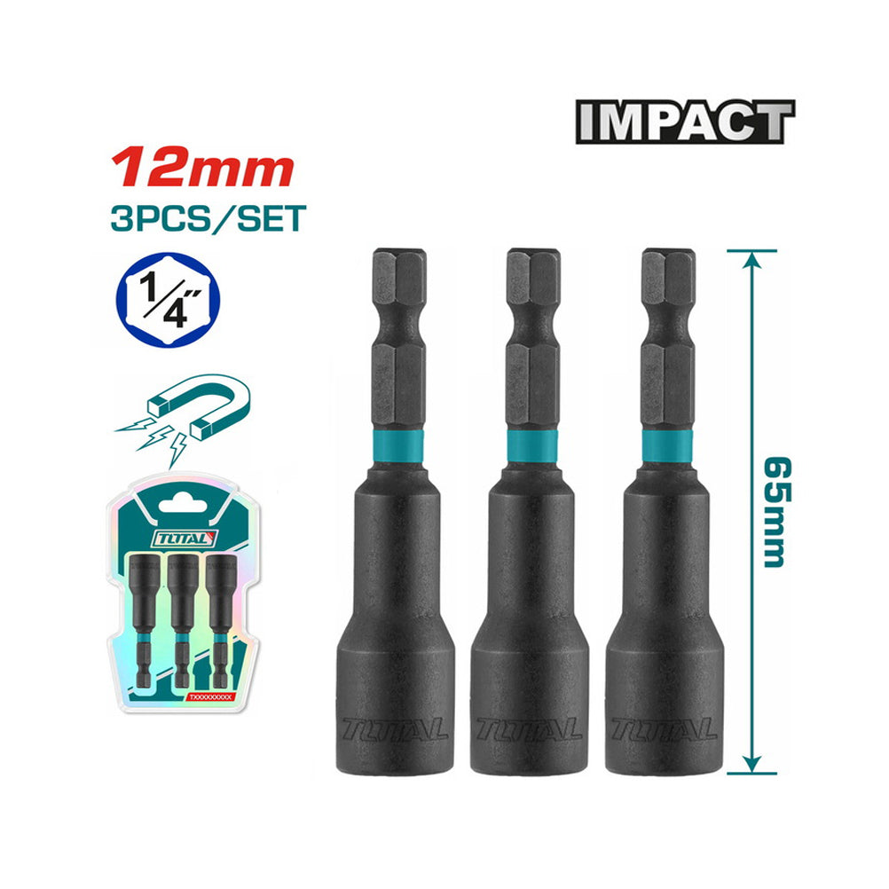 Total Magnetic Nut Set - 3pcs - TAC271231