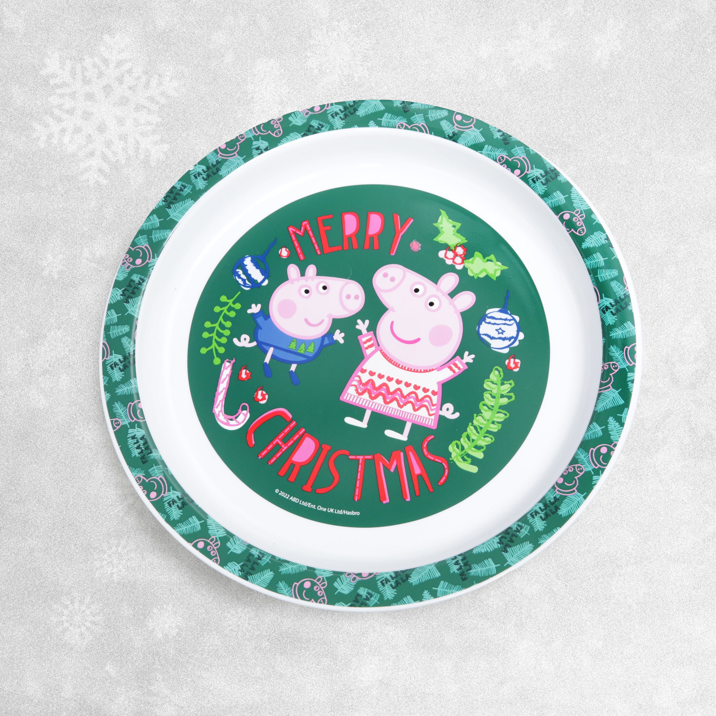 Peppa Pig Plastic Christmas Plate