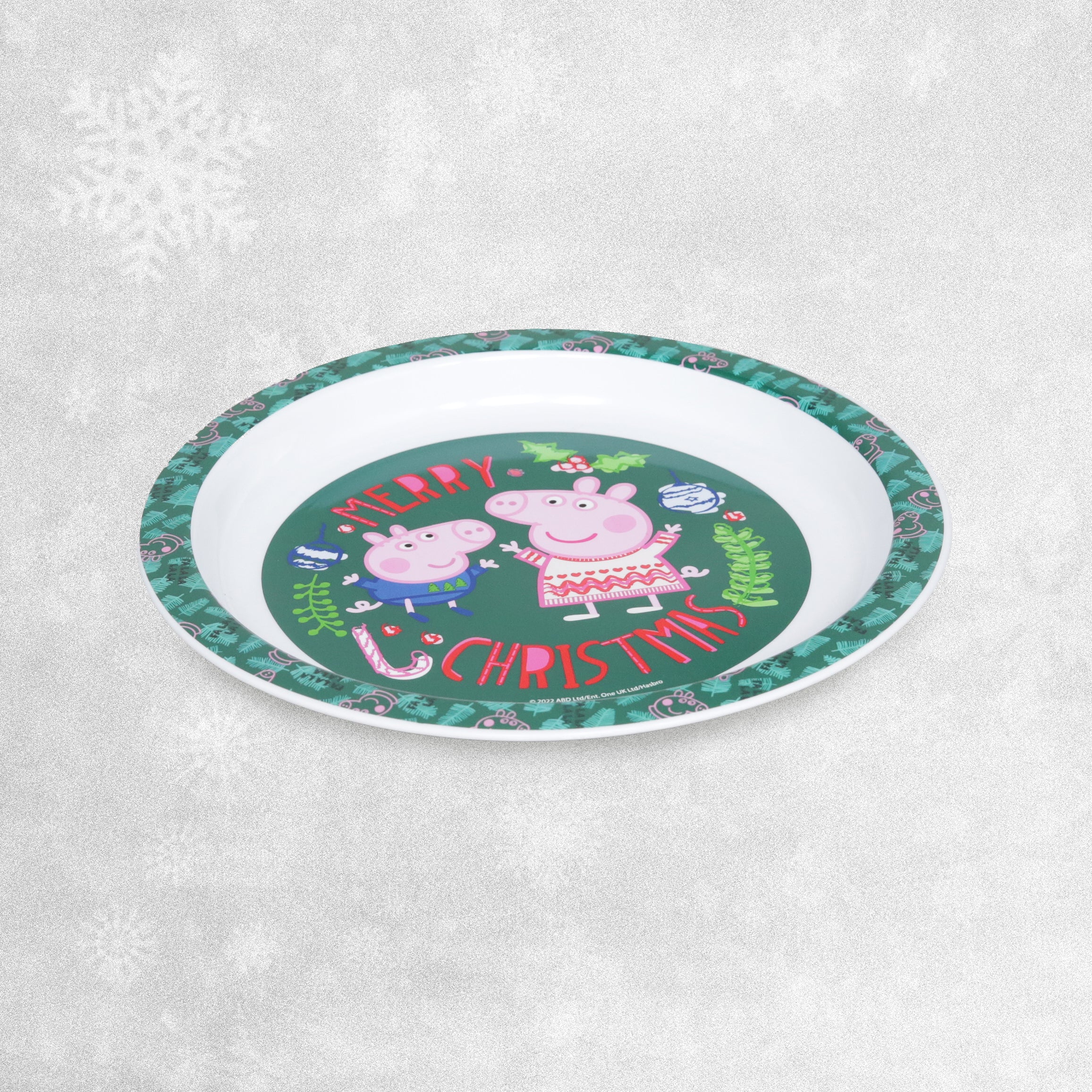 Peppa Pig Plastic Christmas Plate