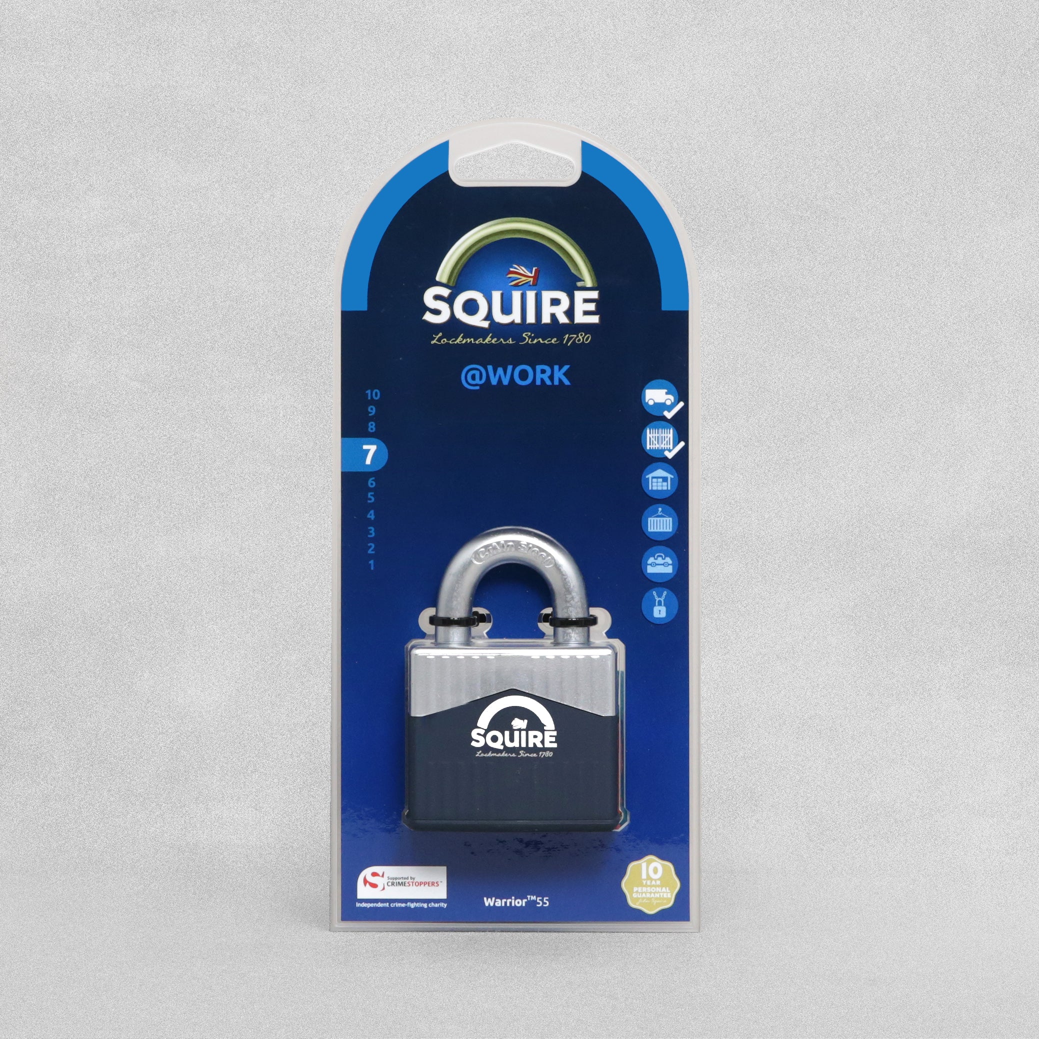 Squire Warrior 55 Padlock - 2 Keys