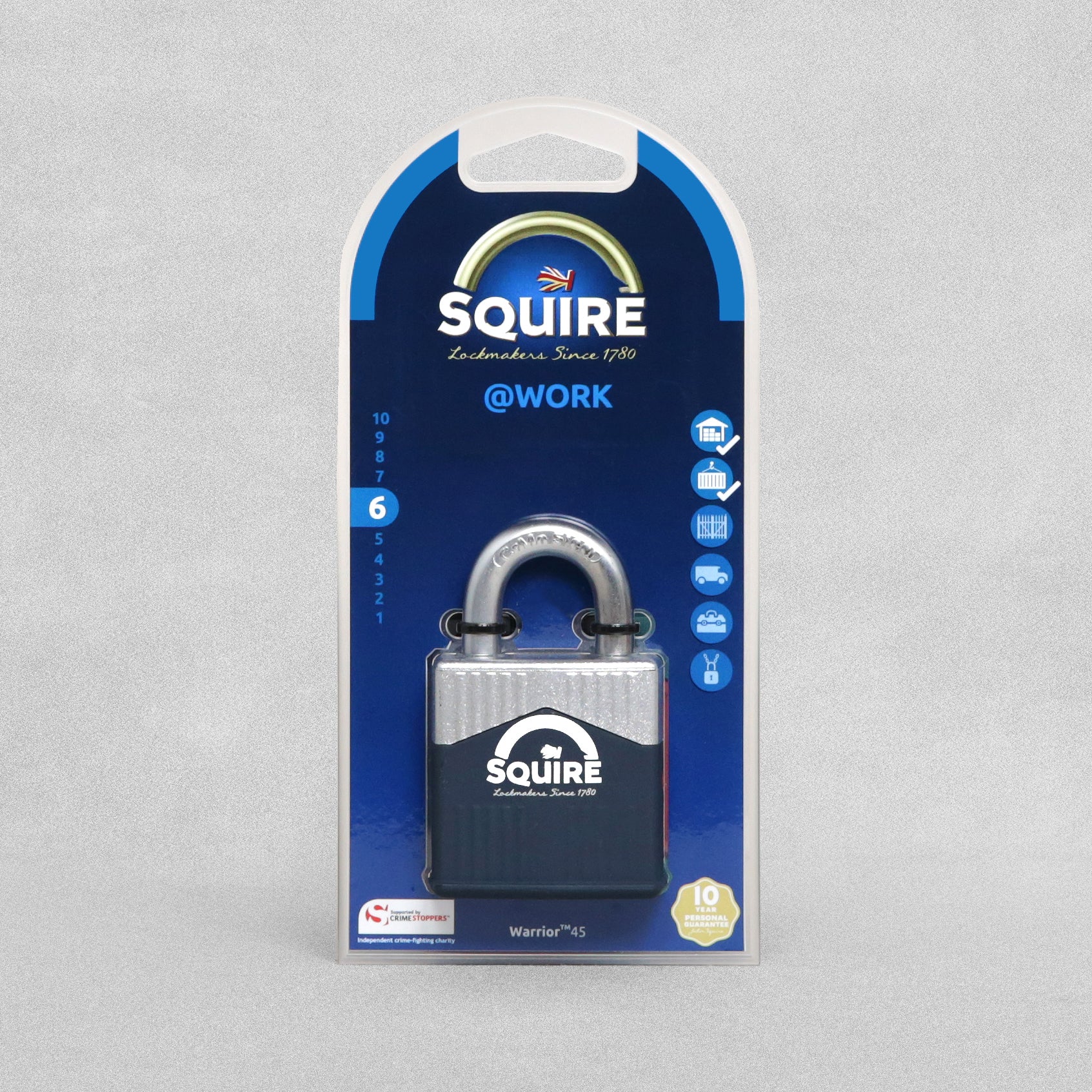 Squire Warrior 45 Padlock - 2 Keys