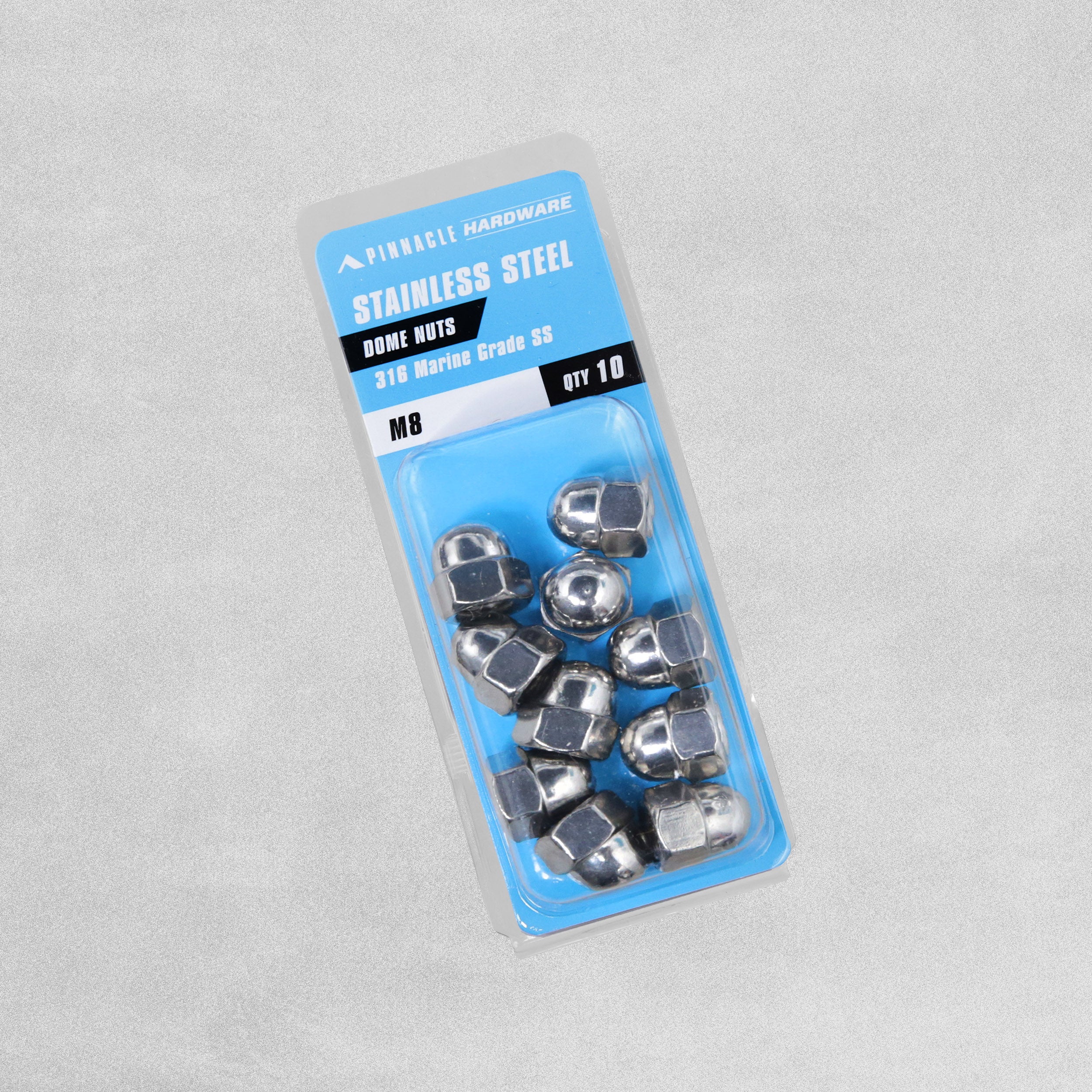 Sandleford Stainless Steel Dome Nuts - 316 Marine Grade SS - M8 - 10pcs