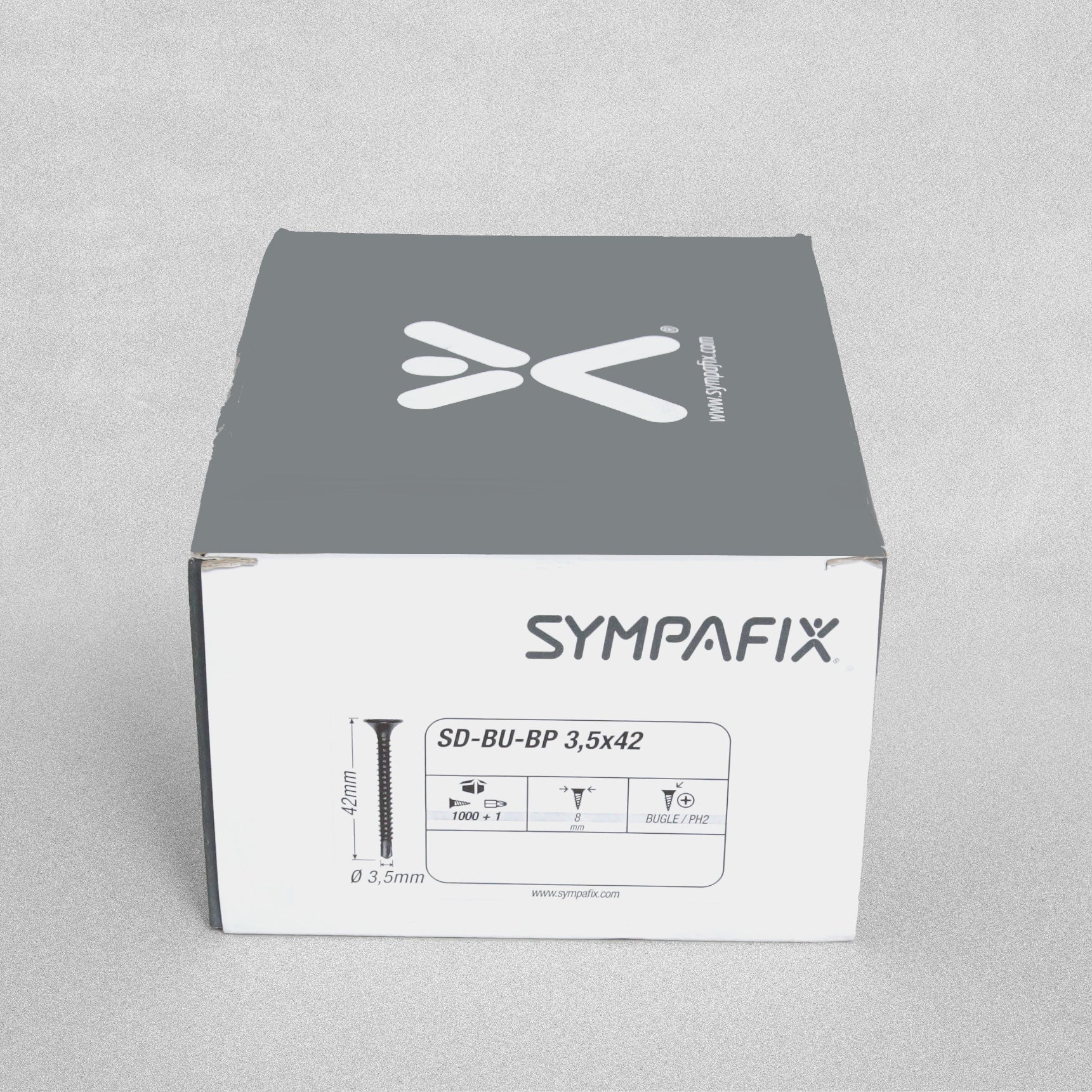 Sympafix Drilling Tip Screws 42x3.5mm - 1000pcs