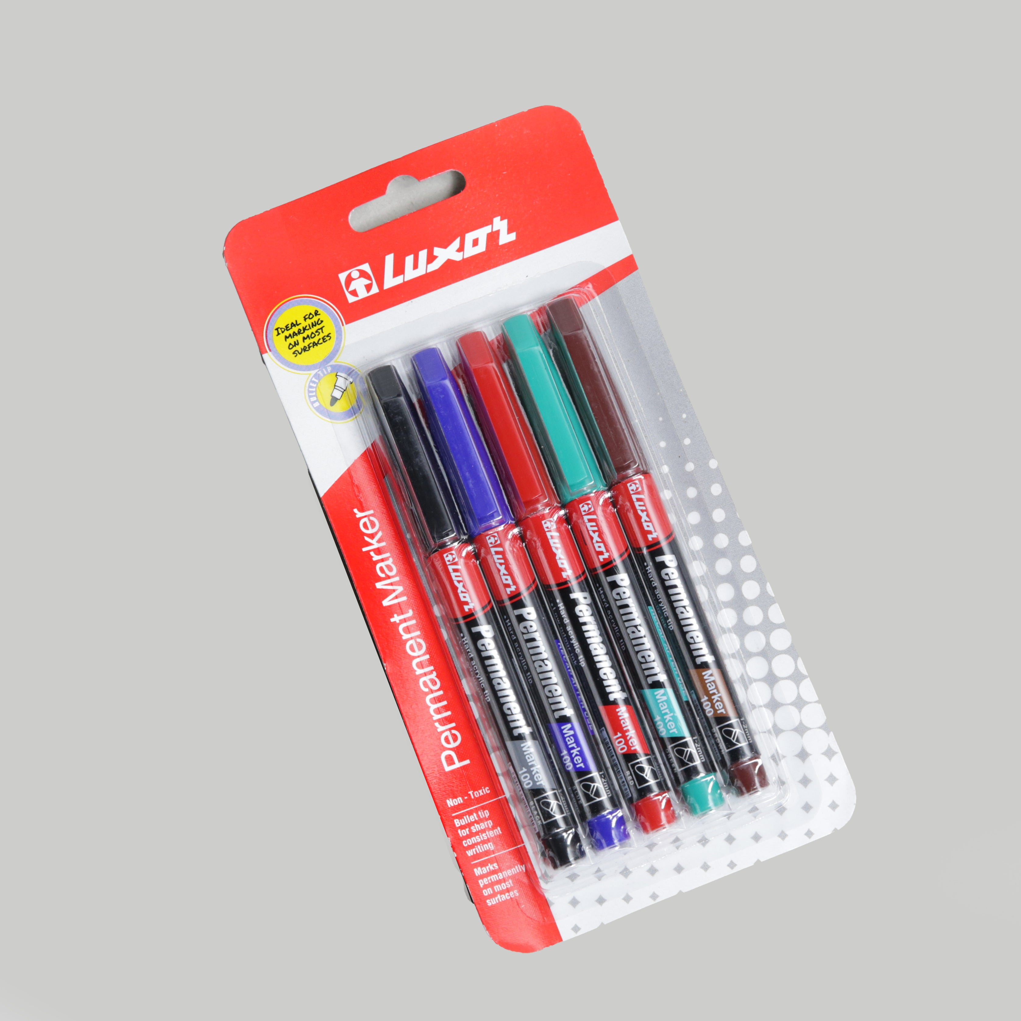 Luxor Permanent Markers - Pack of 5