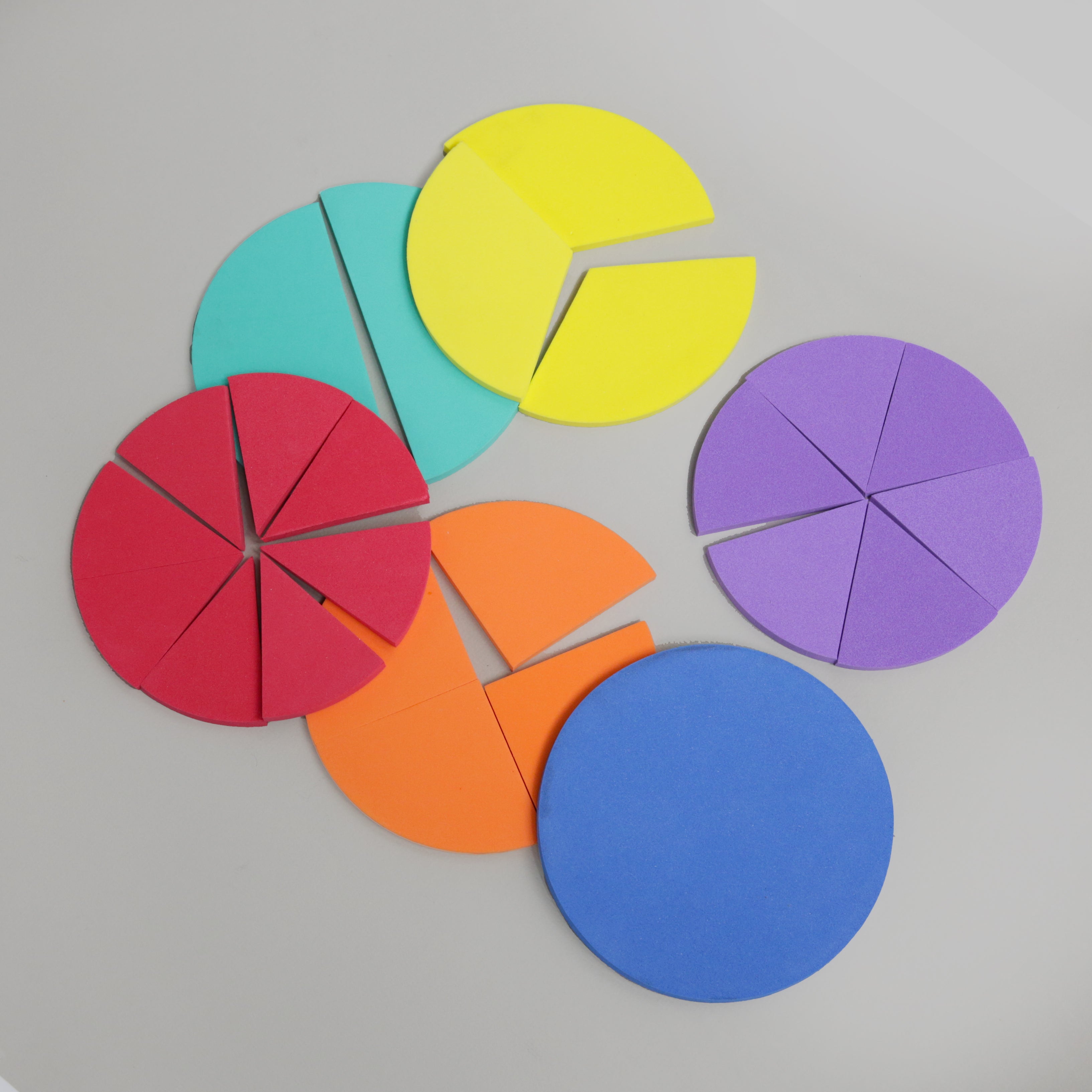 Circular Fractions Set - 6pcs