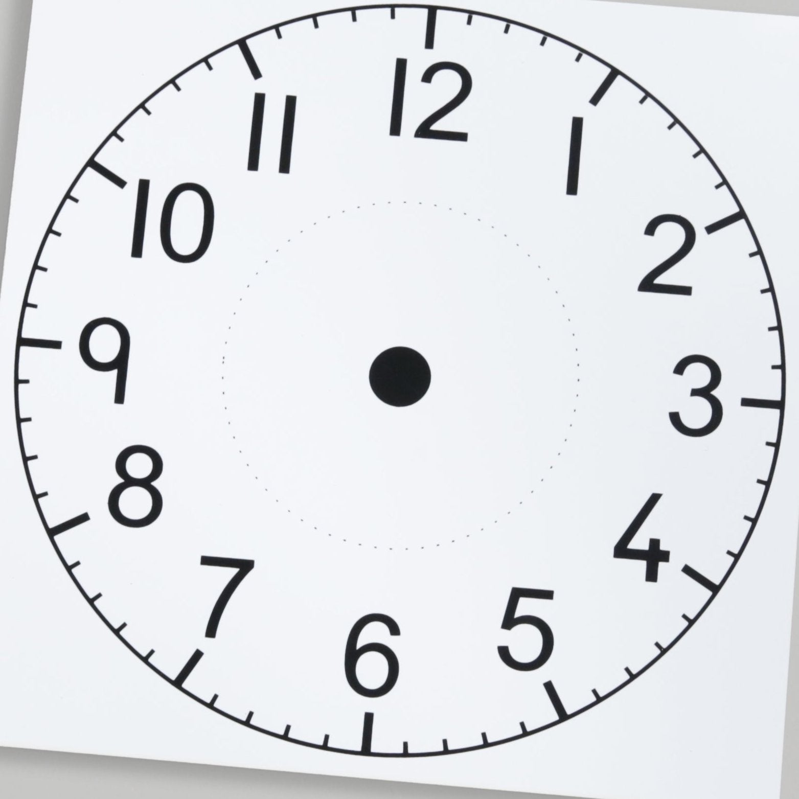 Plastic Clock Faces - 30pcs