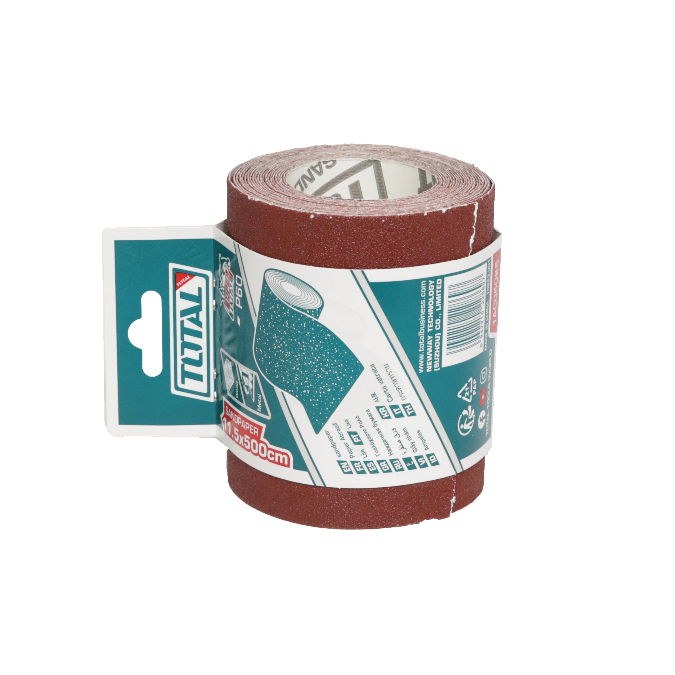 Total Sandpaper Roll 115mm x 5metre P40-P100 Various Grits