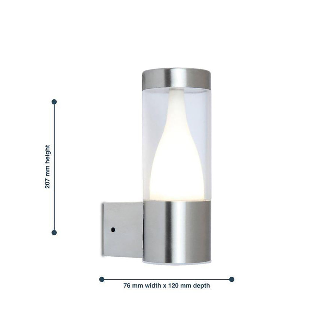 Lutec Virgo Stainless Steel Integrated LED Wall Light