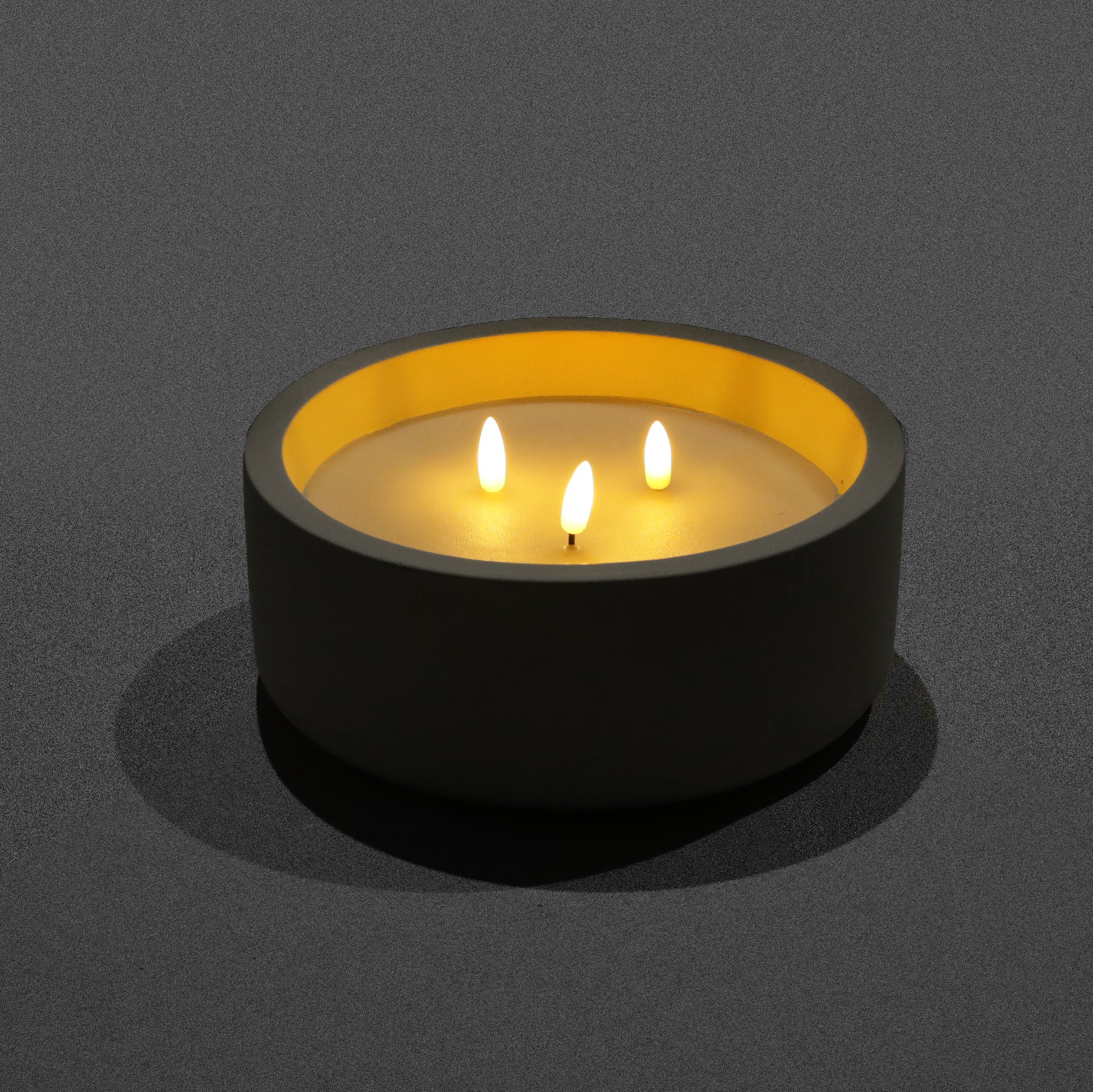 Noma 20cm LED Battery Operated Concrete Candle with timer