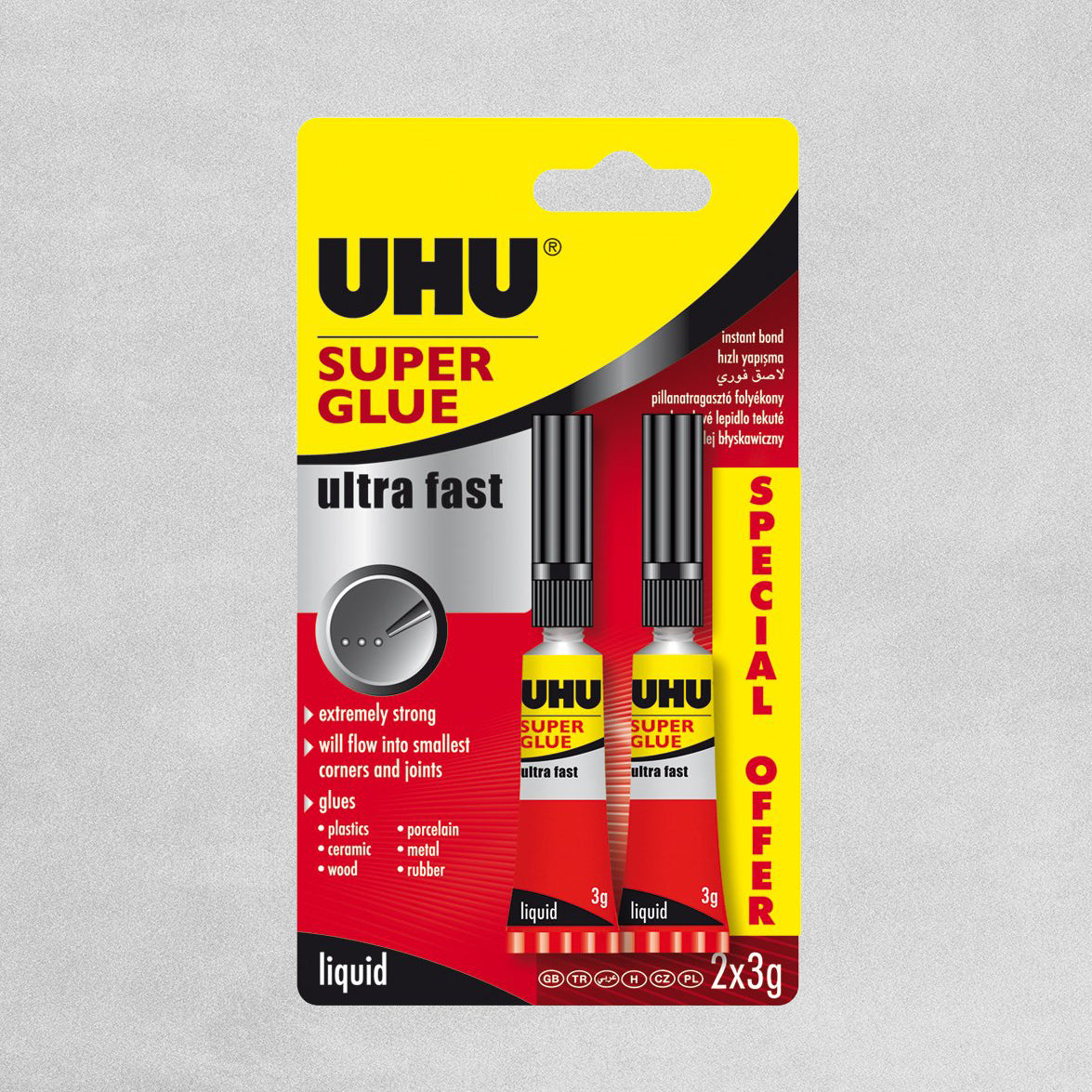 UHU Superglue Twin Pack - Clear