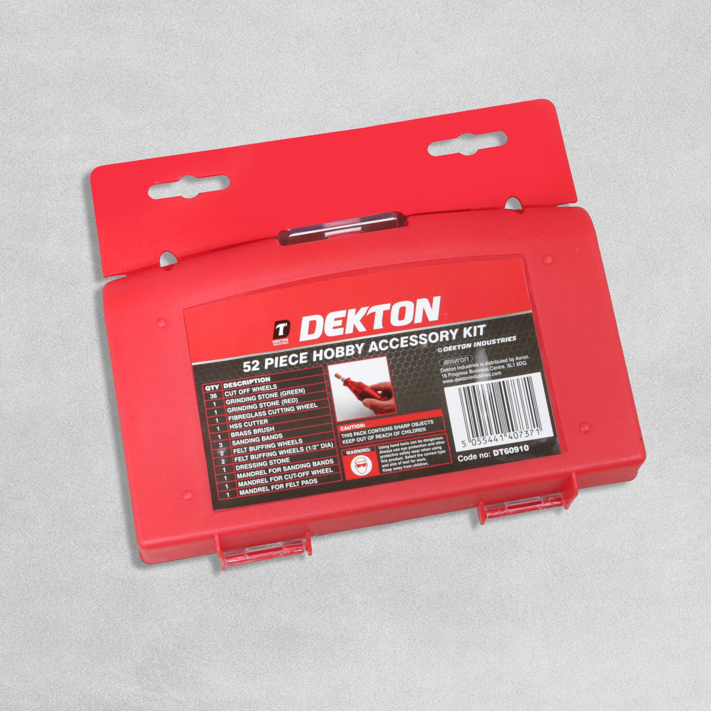 Dekton Mini Power Tool Hobby Accessory Kit - Set of 52 Pieces