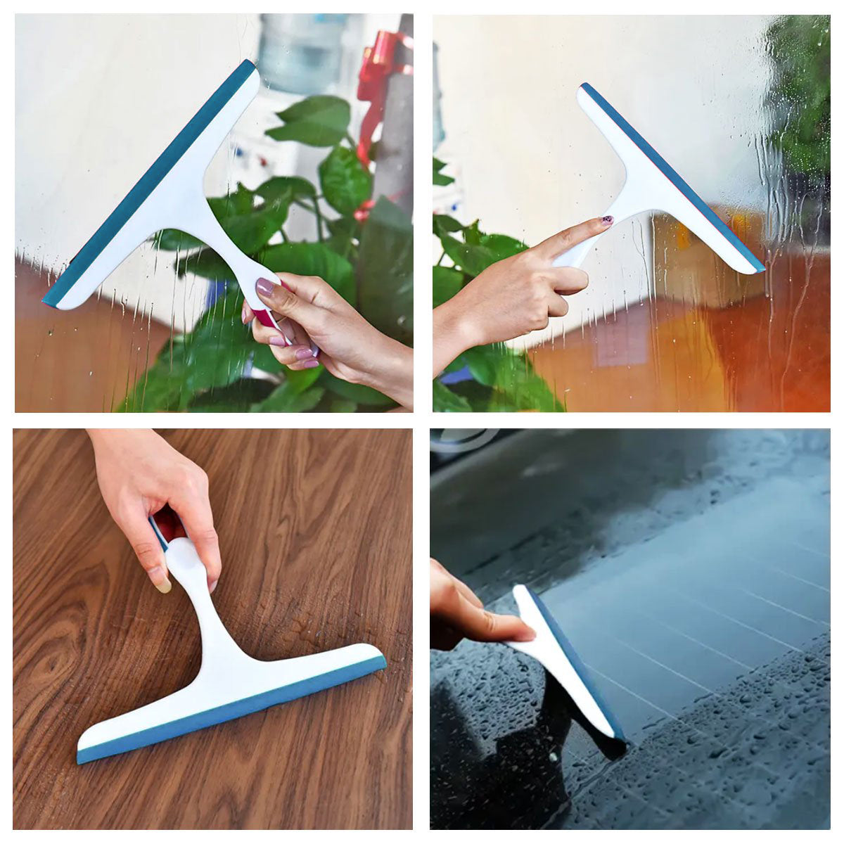 Pro Kleen Shower Squeegee - Blue and white