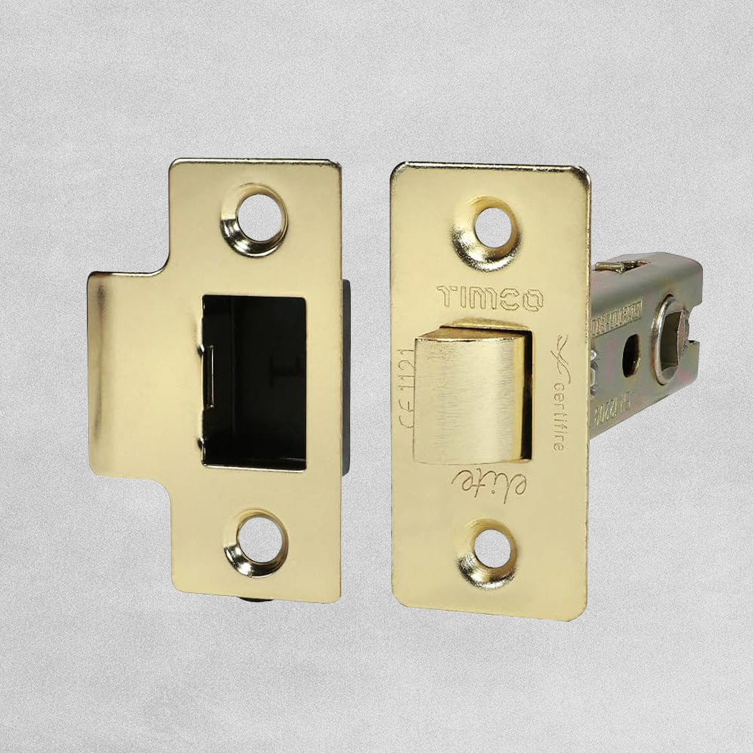 Timco Economy Tubular Latch - Brass