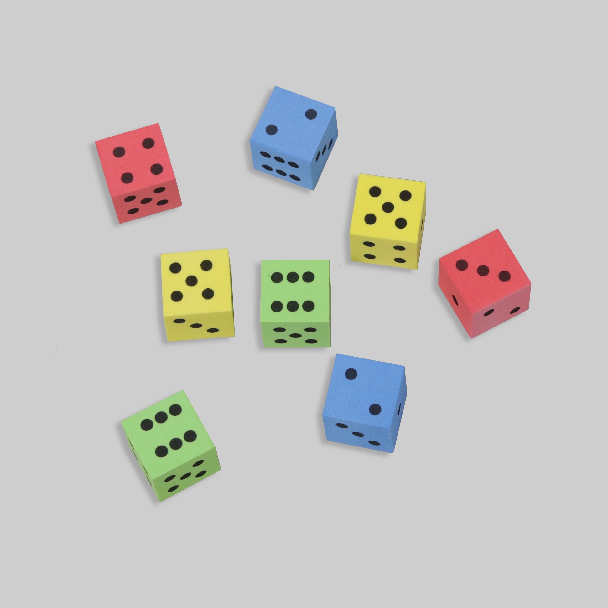 Silent Foam Dice – Set of 8