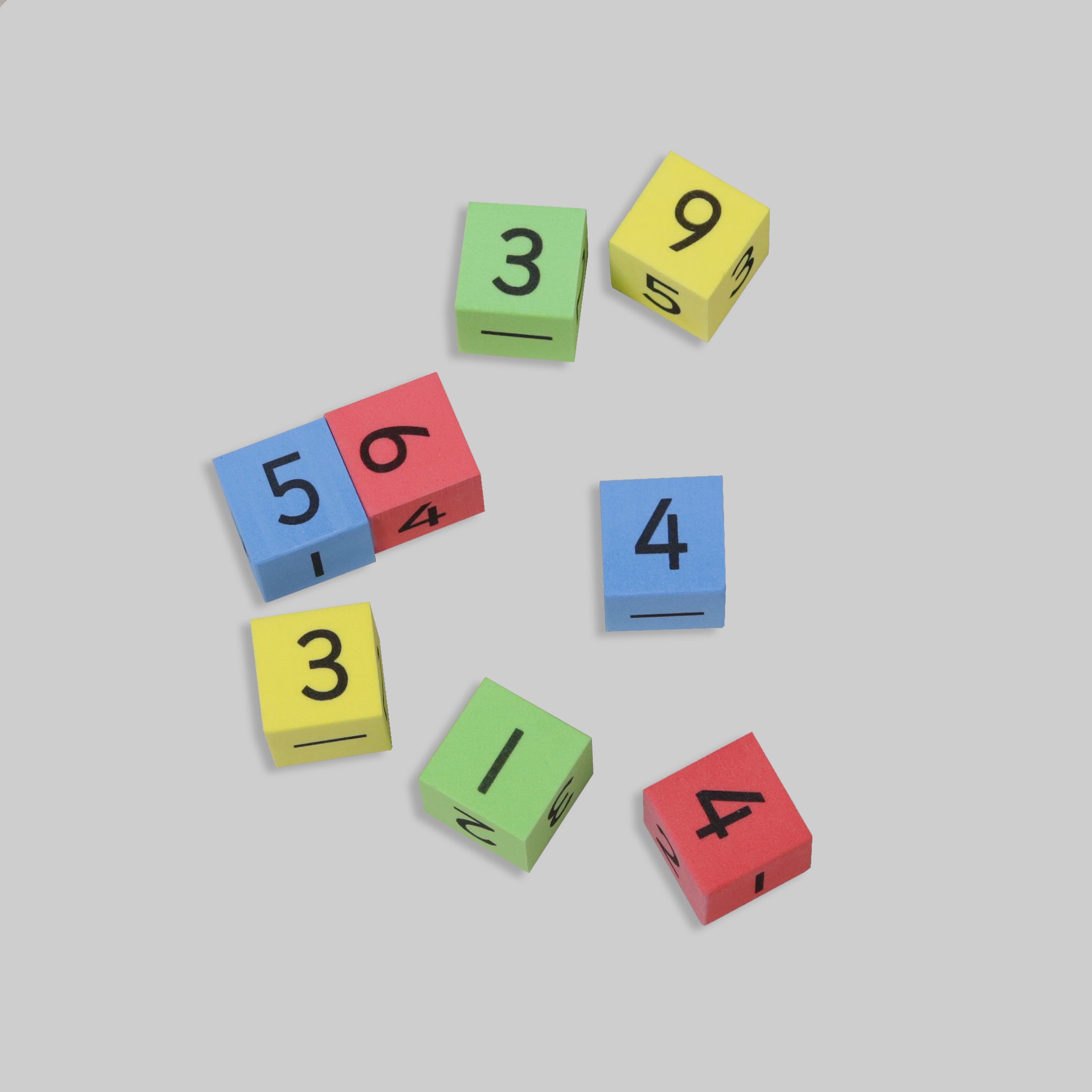 Number Game Dice Set of 8