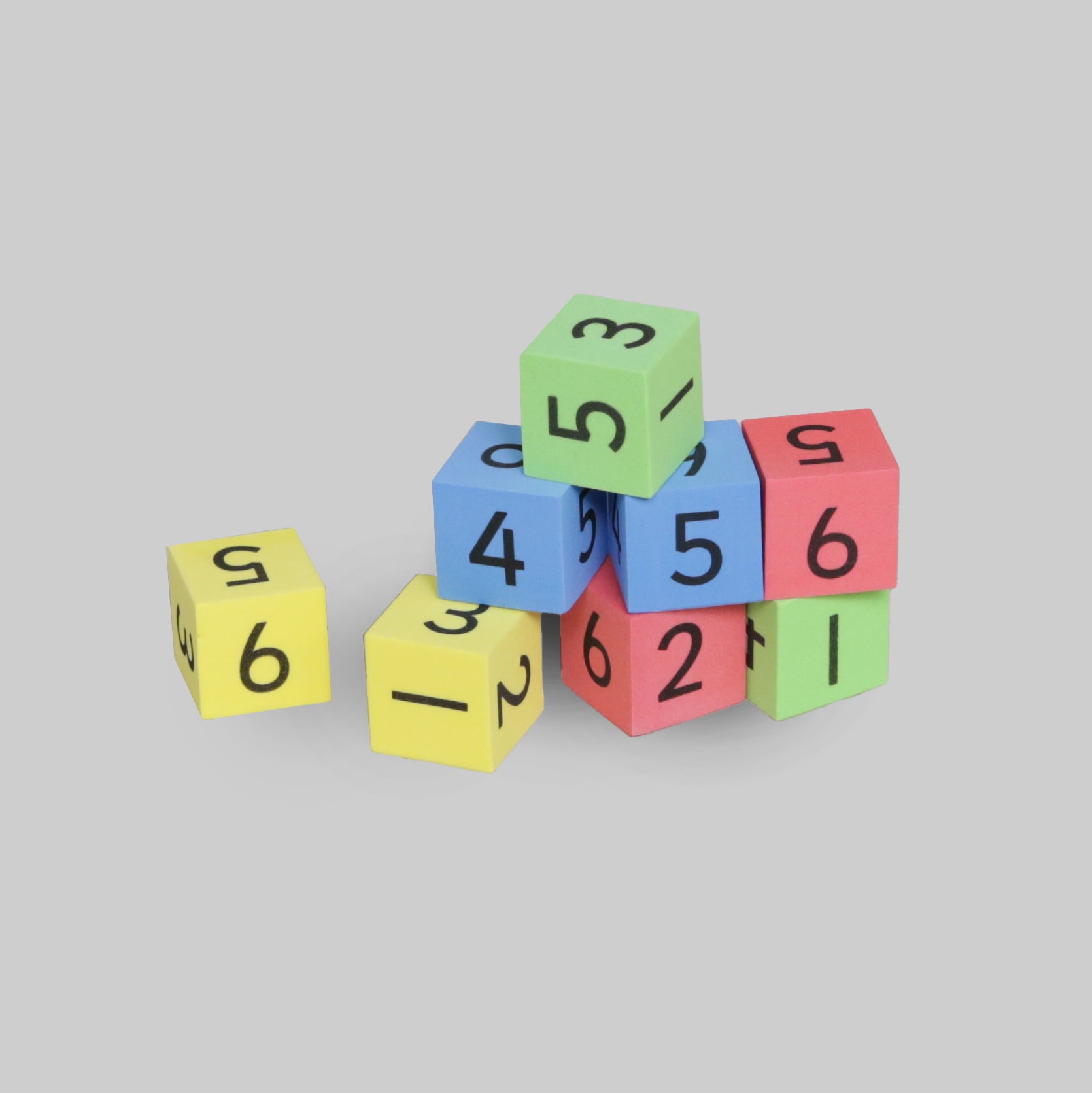 Number Game Dice Set of 8