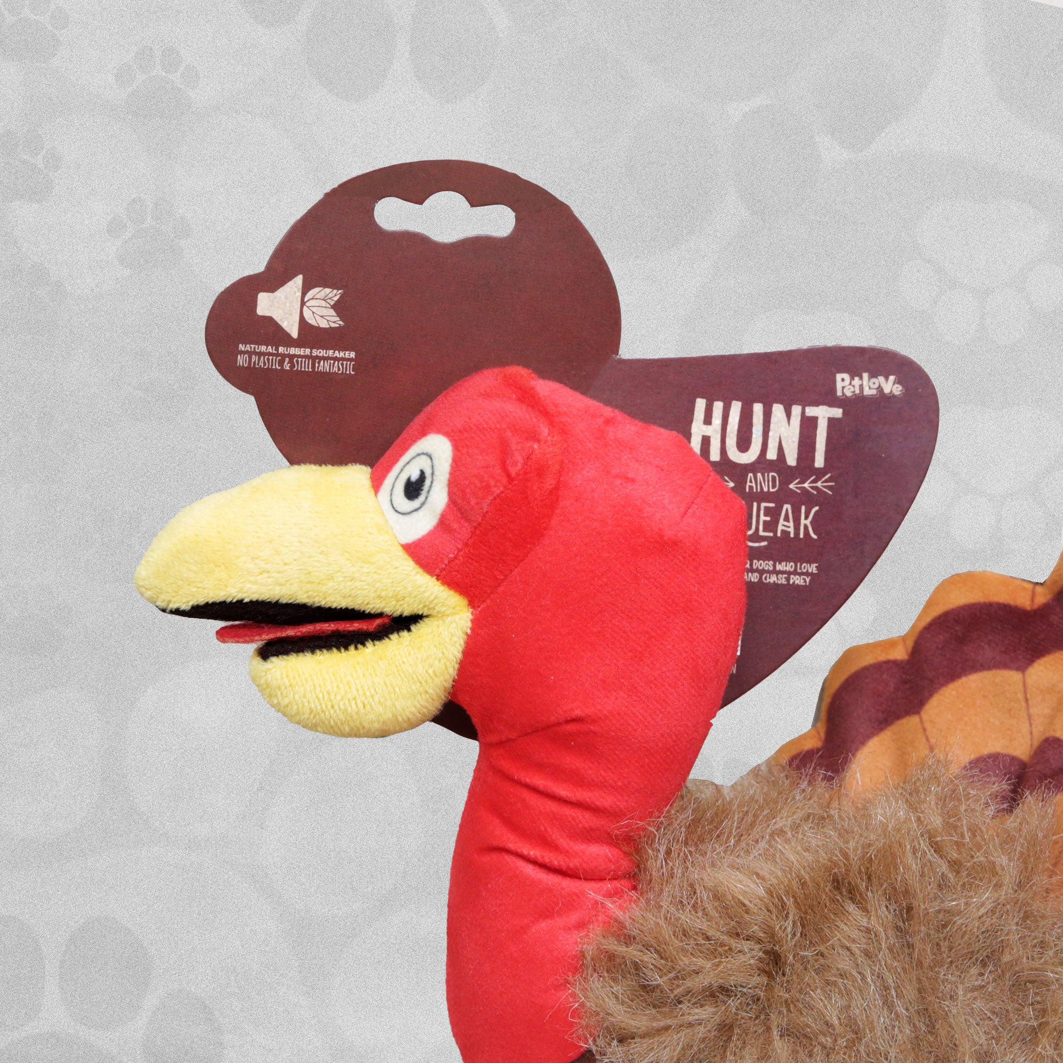 Hunt and Squeak Wild Turkey Dog Toy