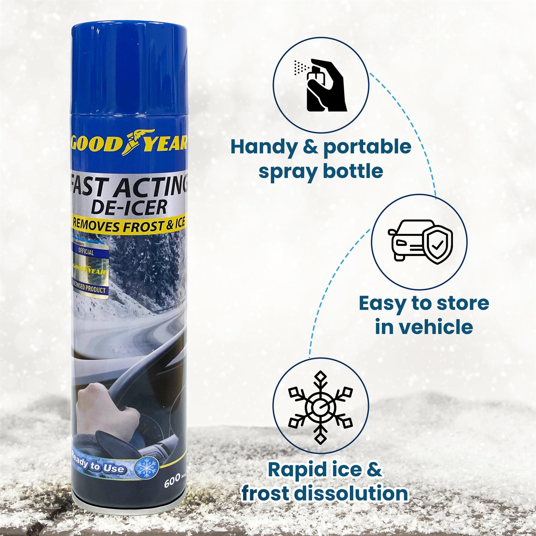 Goodyear Fast Acting De-Icer - 600ml