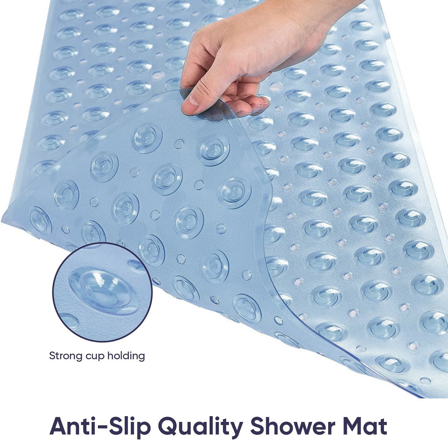 Karids Clear Bath Mat - 100cm x 38cm