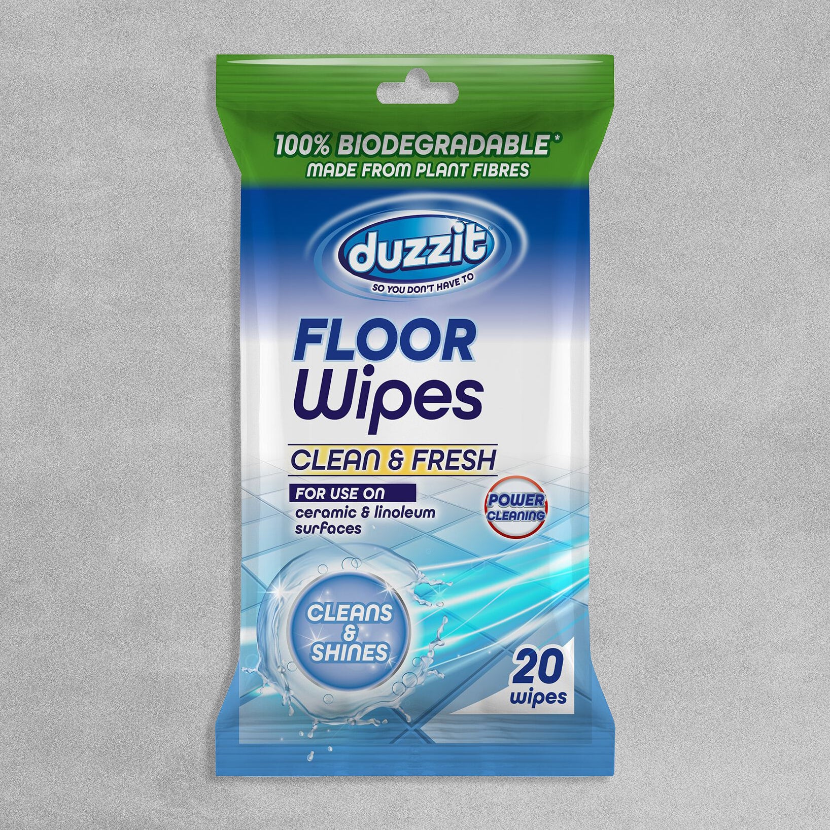 Duzzit Floor Wipes 'Clean & Fresh' - Pack of 20