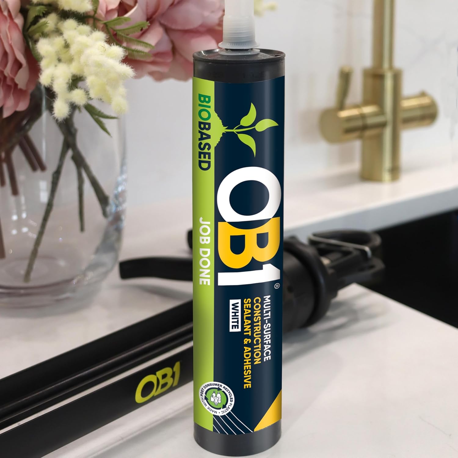 OB1 Bio-Based Multi-Surface Construction Sealant & Adhesive 290ml White