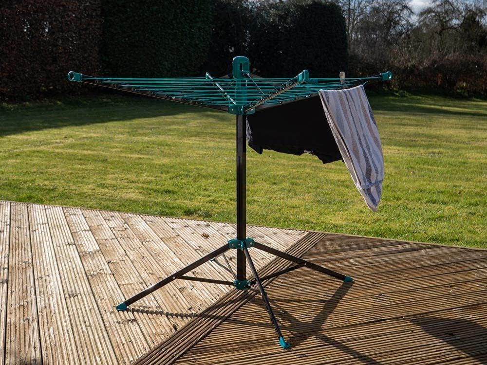 Better 17M Pop Up Portable Indoor, outdoor, camping airer - Includes Carry Bag, Anchor Pegs & Sock Clip