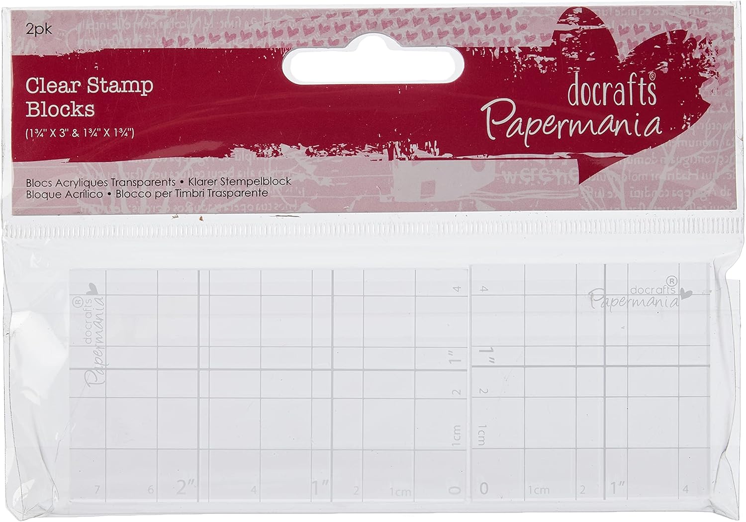 Papermania Clear Stamp Blocks (Pack of 2)