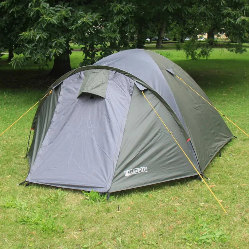 Tambu Acamp 3-4 Person Dome Tent - Grey / Taupe - 55% OFF