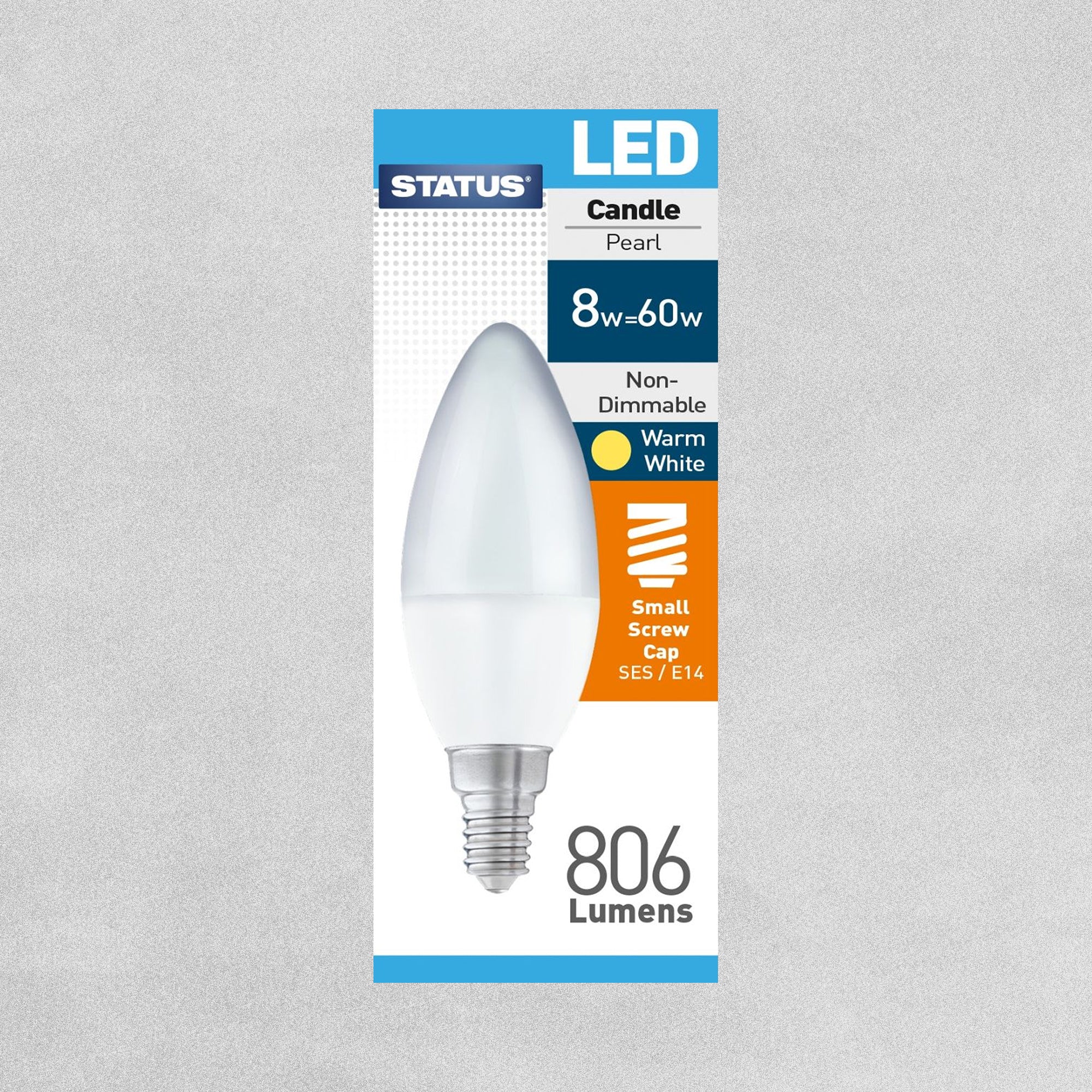 60w e14 ses clear store candle bulb