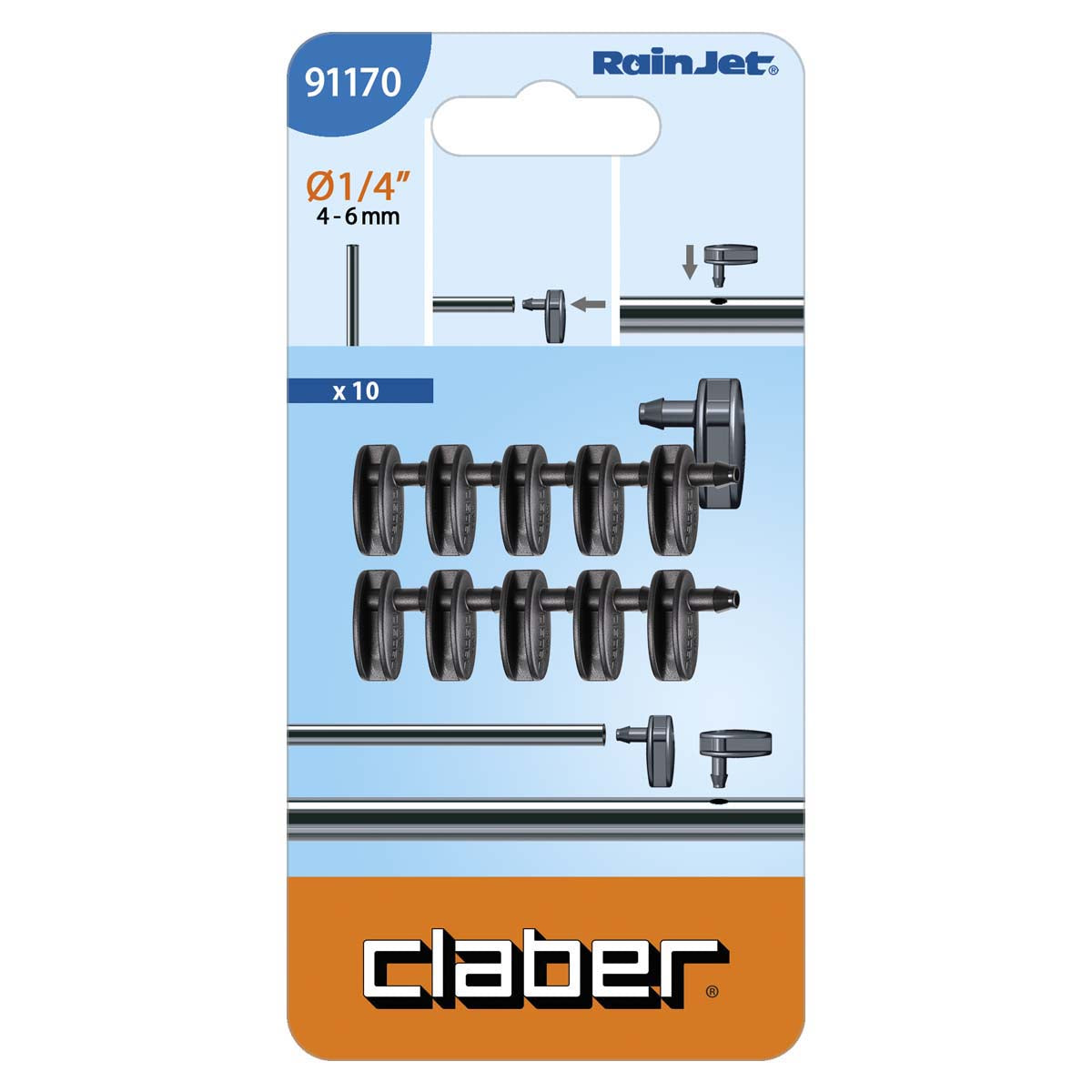 Claber Micro Hole Plugs 4mm (Pack of 10) - 91170