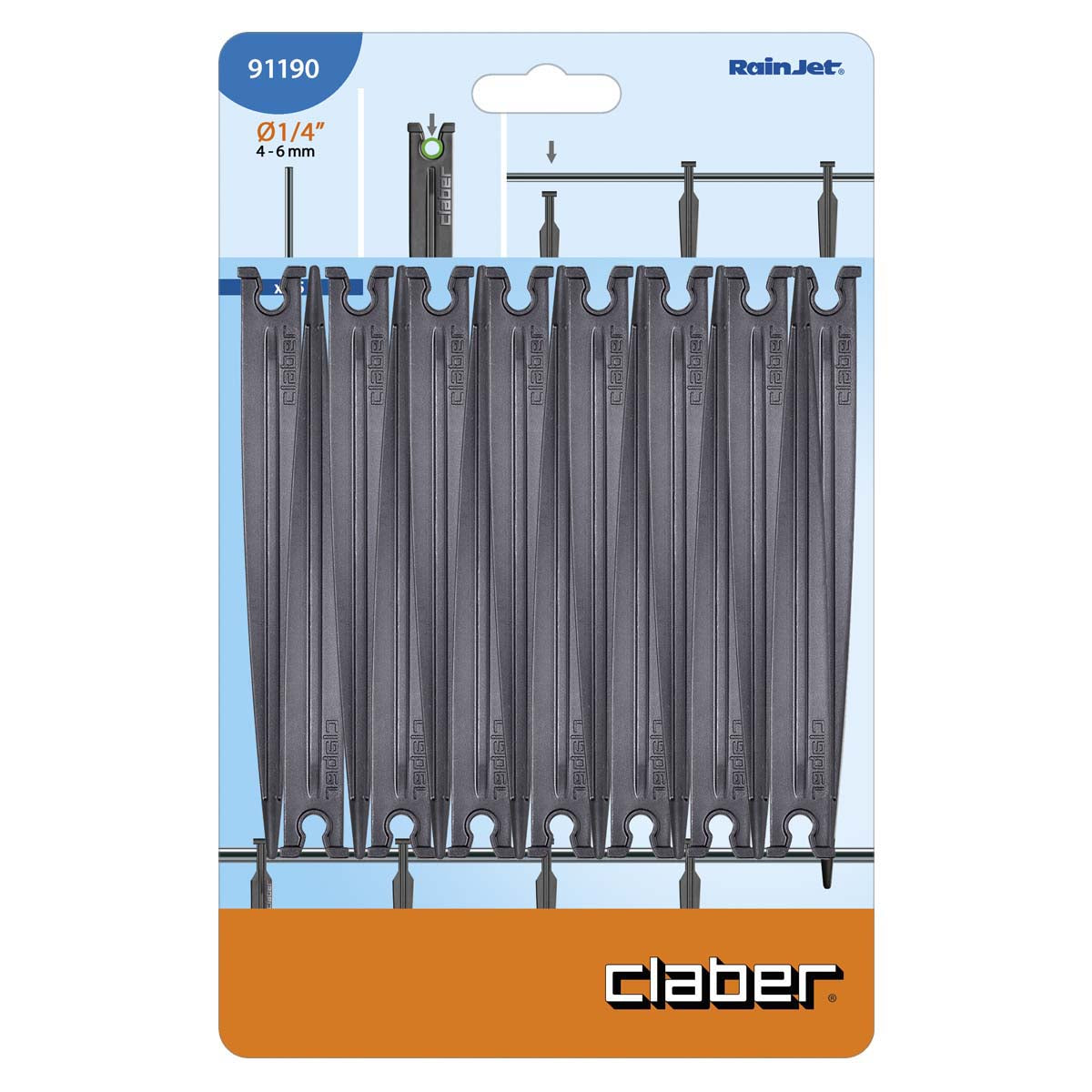 Claber Micro Support Stakes 4mm (Pack of 15) - 91190