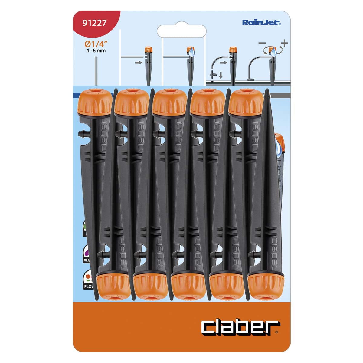 Claber Adjustable Dripper Spike (Pack of 10) - 91227