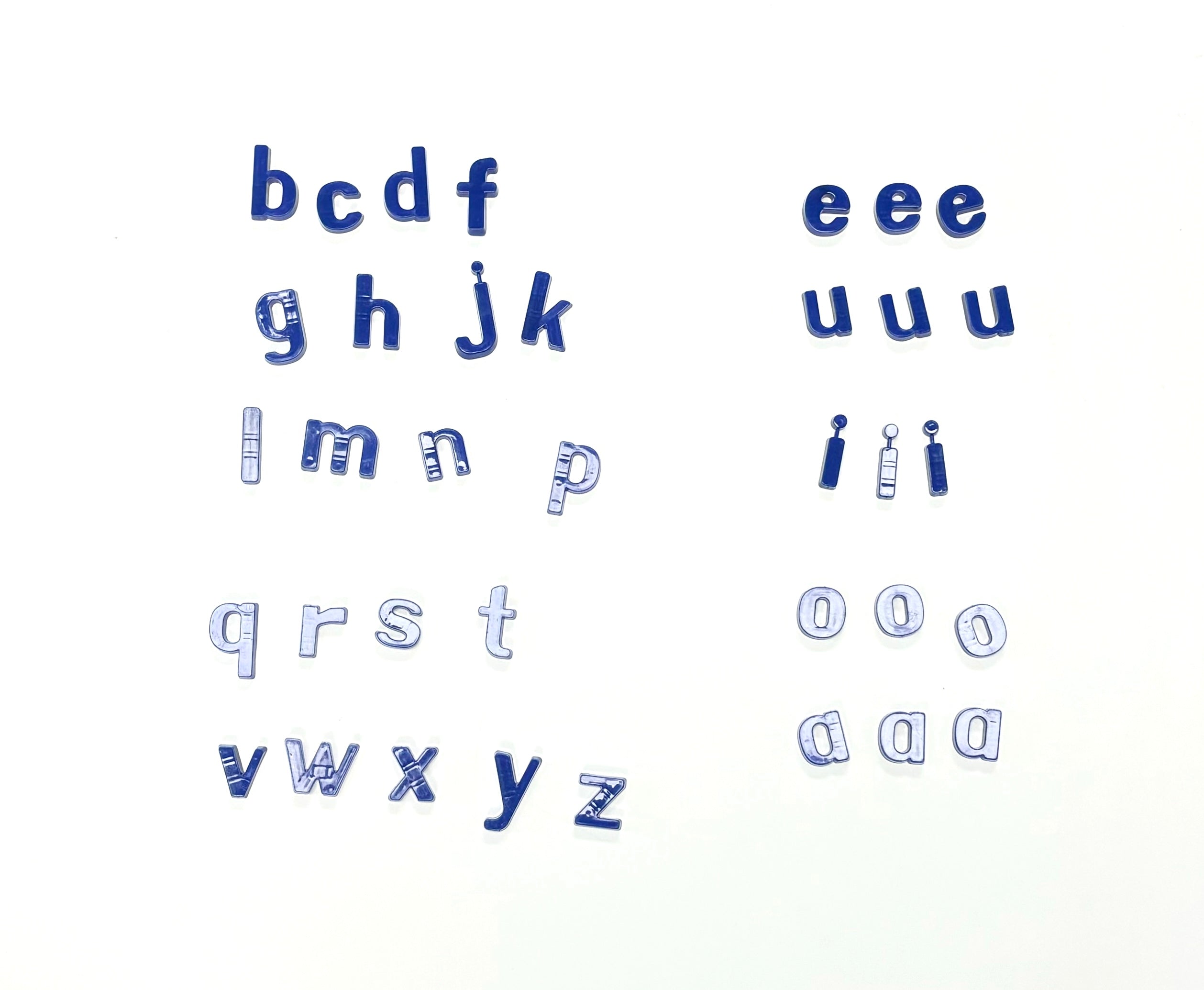 Magnetic Plastic Letters - Lower Case