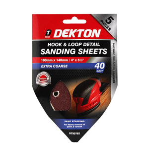 Dekton Hook & Loop Detail Sanding Pads - Extra Coarse