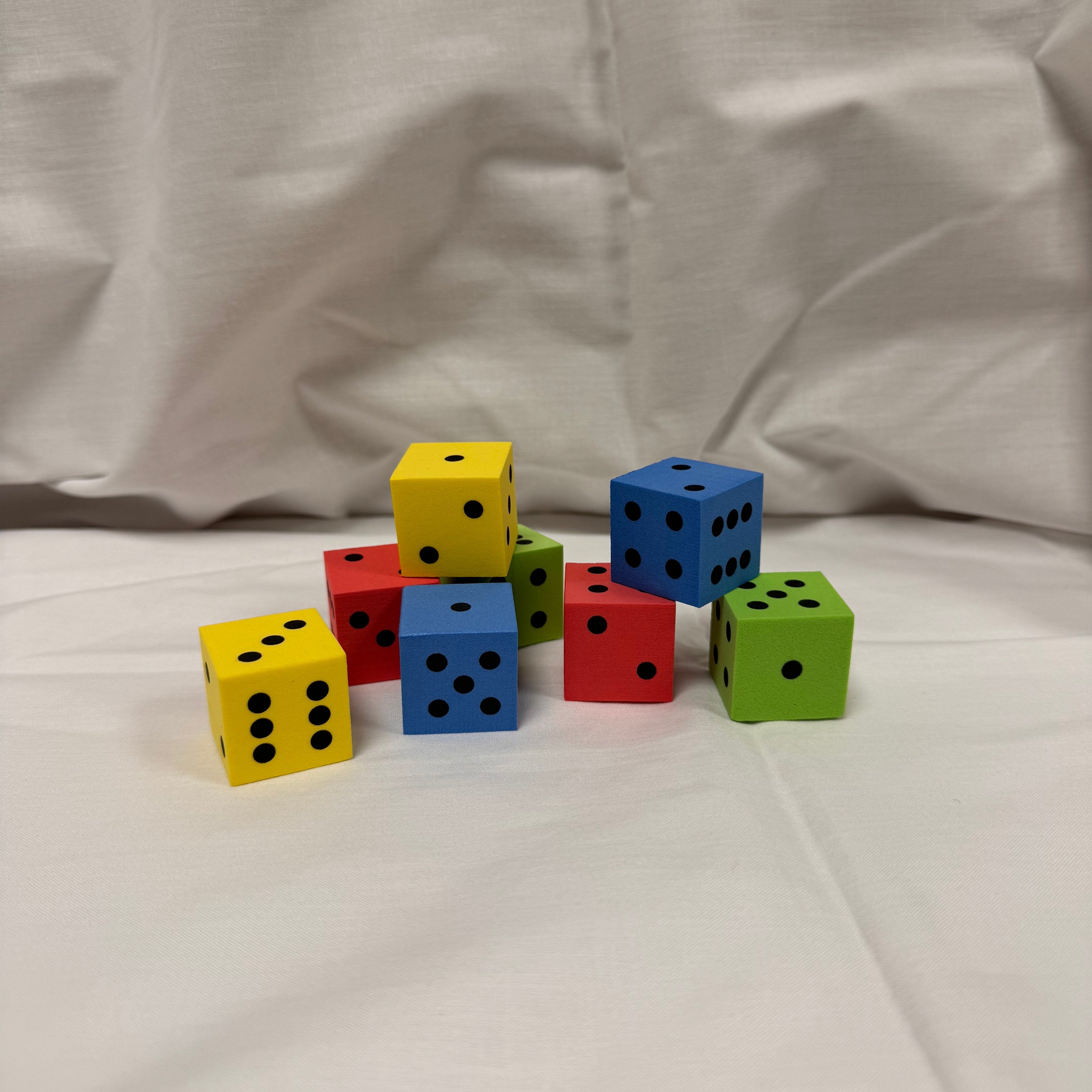 Silent Foam Dice – Set of 8