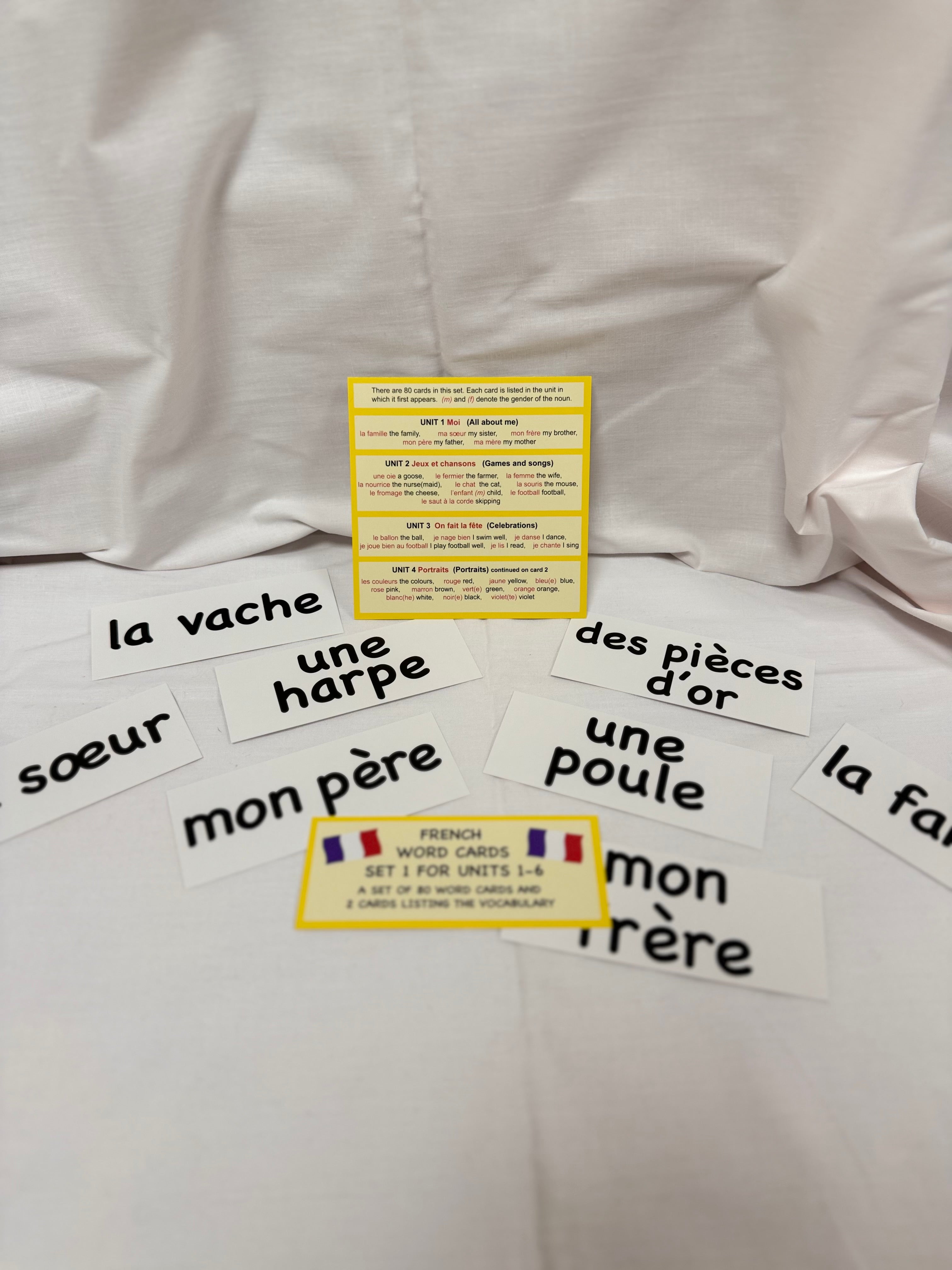 French Word Cards