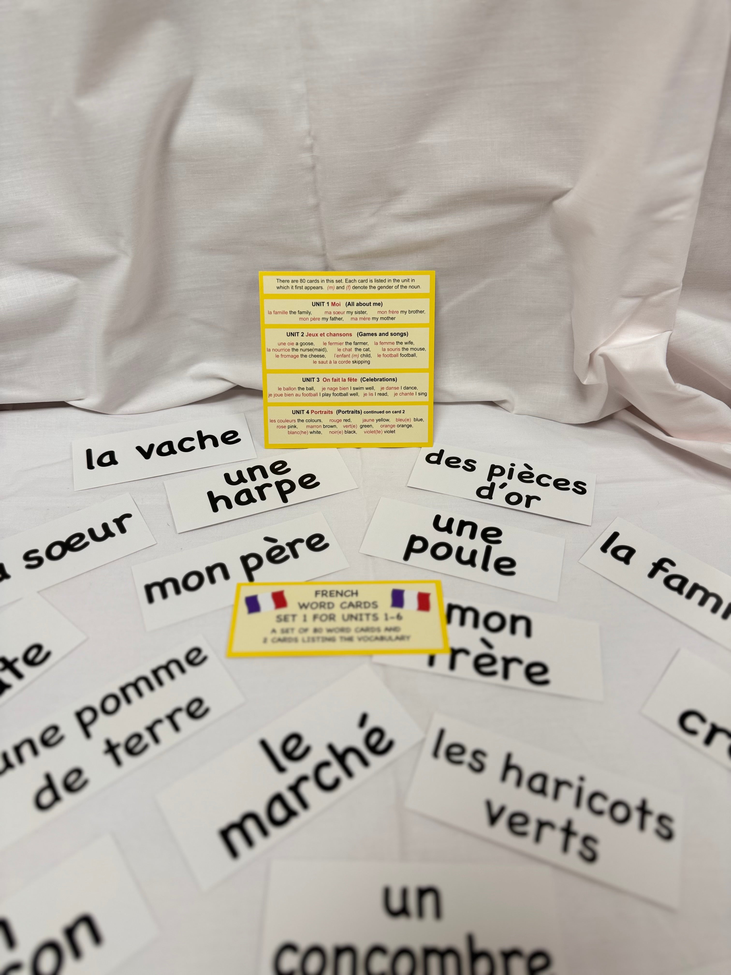 French Word Cards