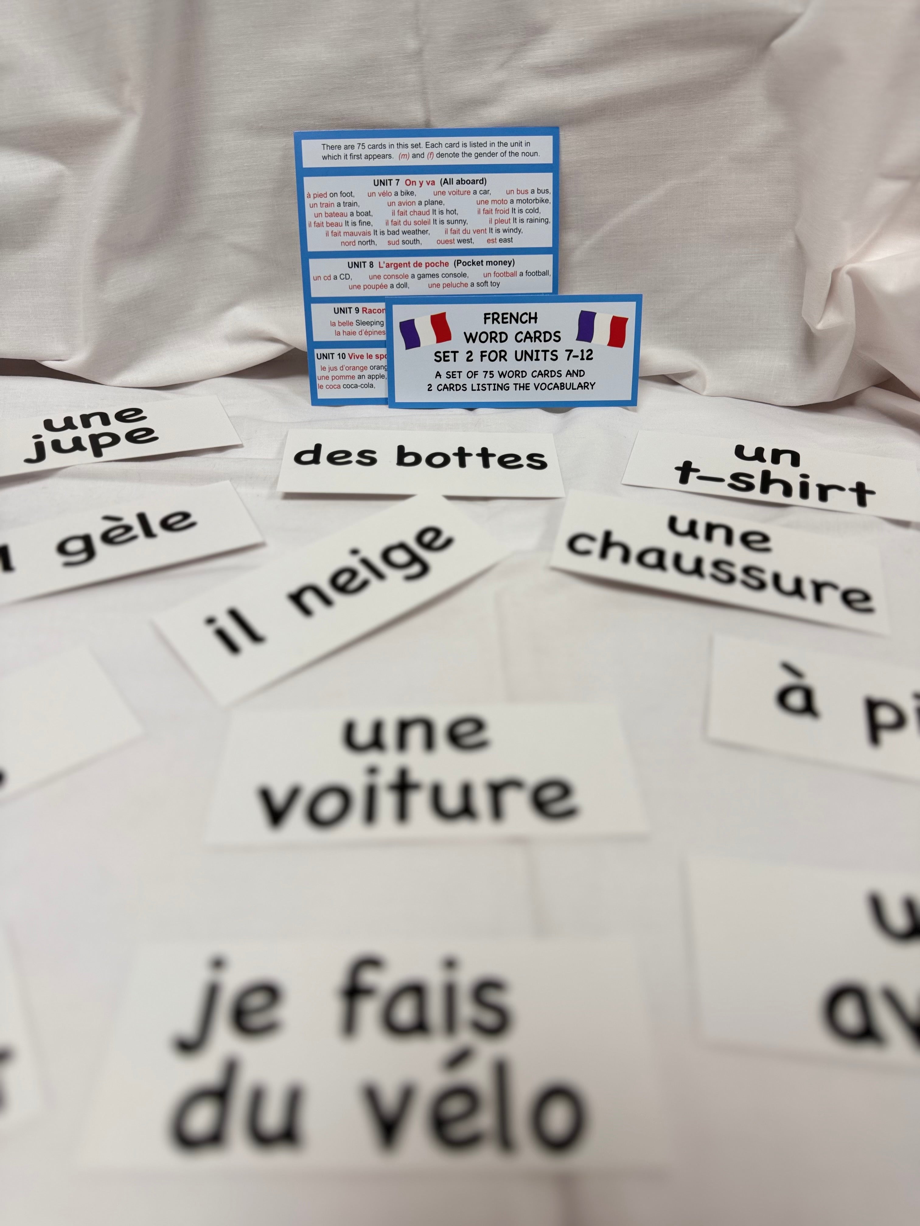 French Word Cards