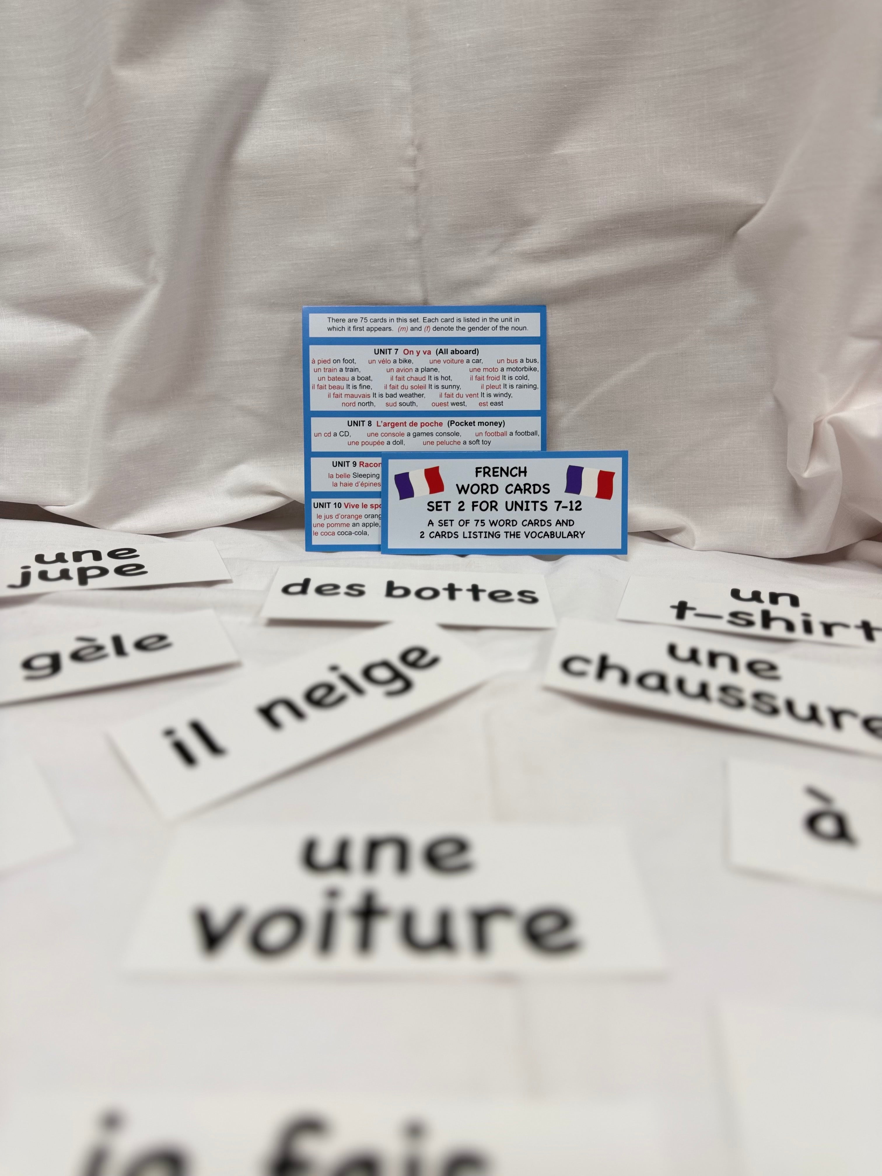 French Word Cards