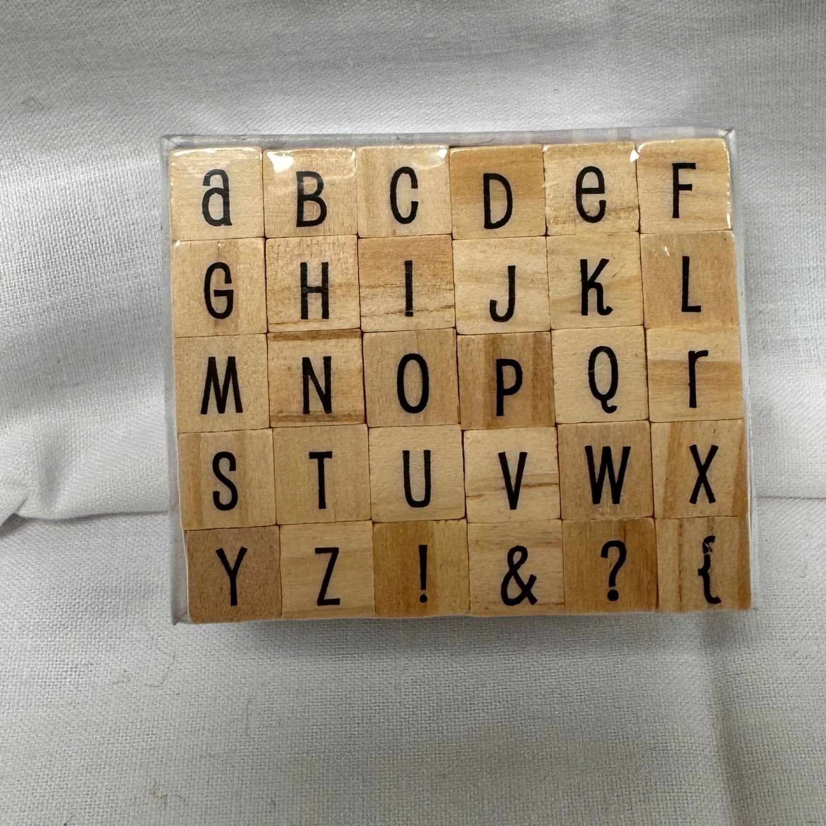 Dovecraft Wooden Alphabet Stamps - 30 Stamps