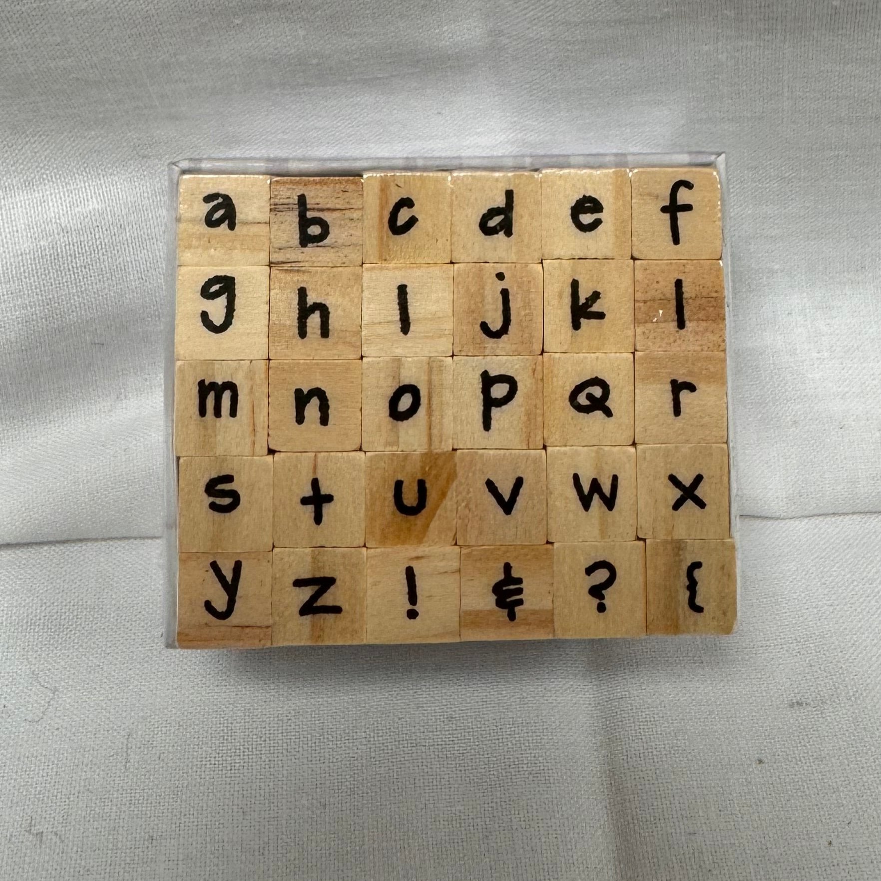 Dovecraft Wooden Alphabet Stamps - 30 Stamps