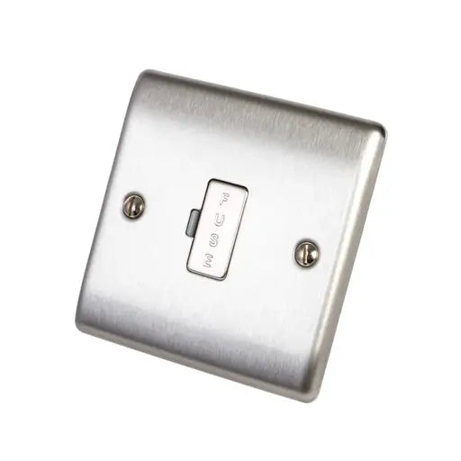 BG Nexus Metal 13A Unswitched Fused Connection Unit - Brushed Steel