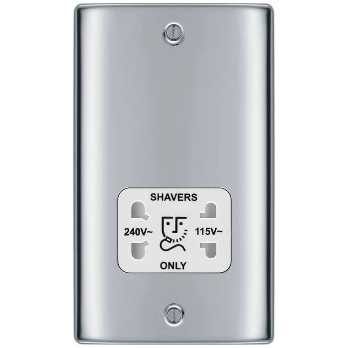 BG Nexus Metal Shaver Socket - Polished Chrome